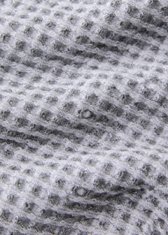 Waffle cotton washbasin towel — Grey 2