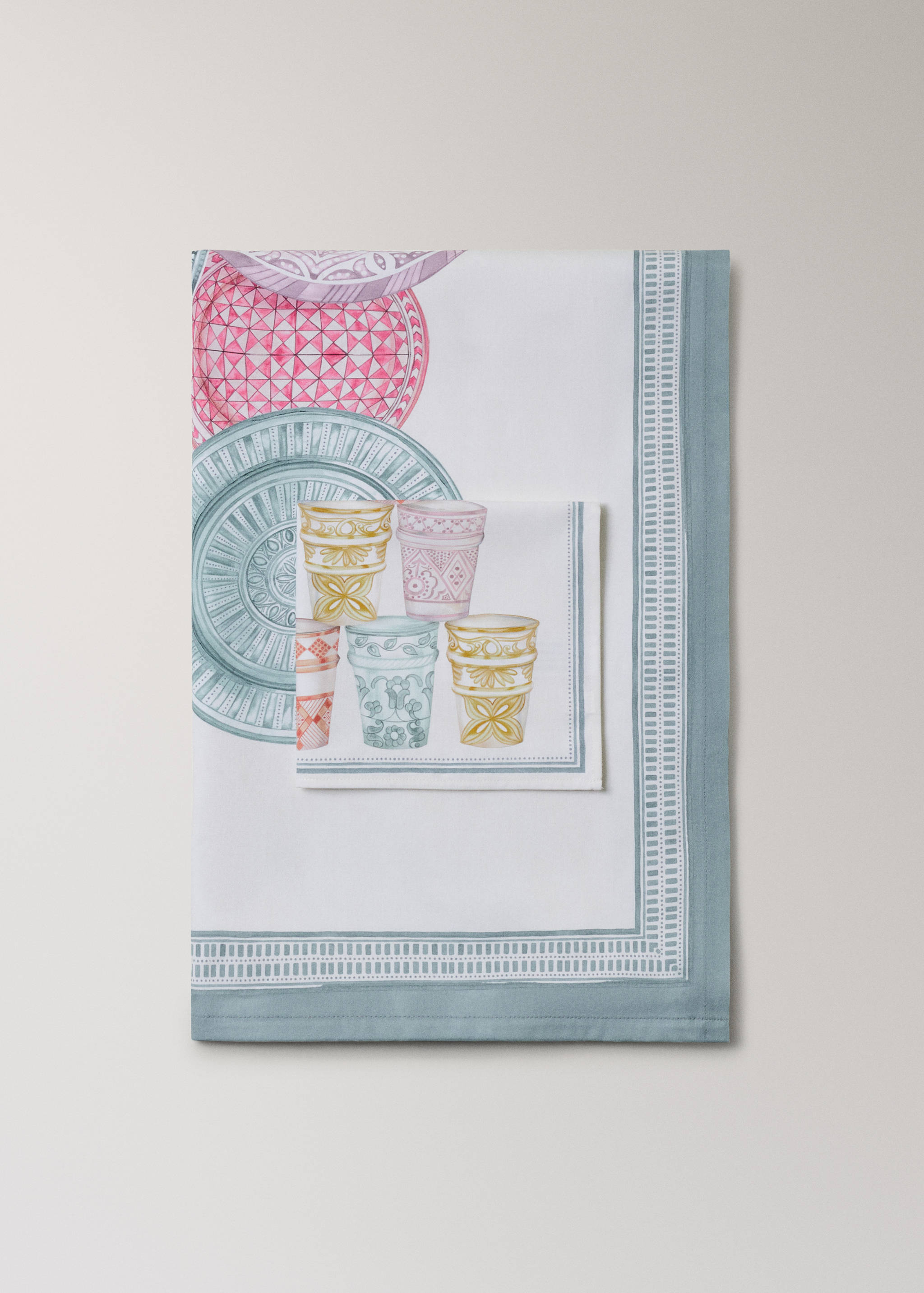 Cotton tablecloth Moroccan-style for 8 to 10 diners - Details of the article 3