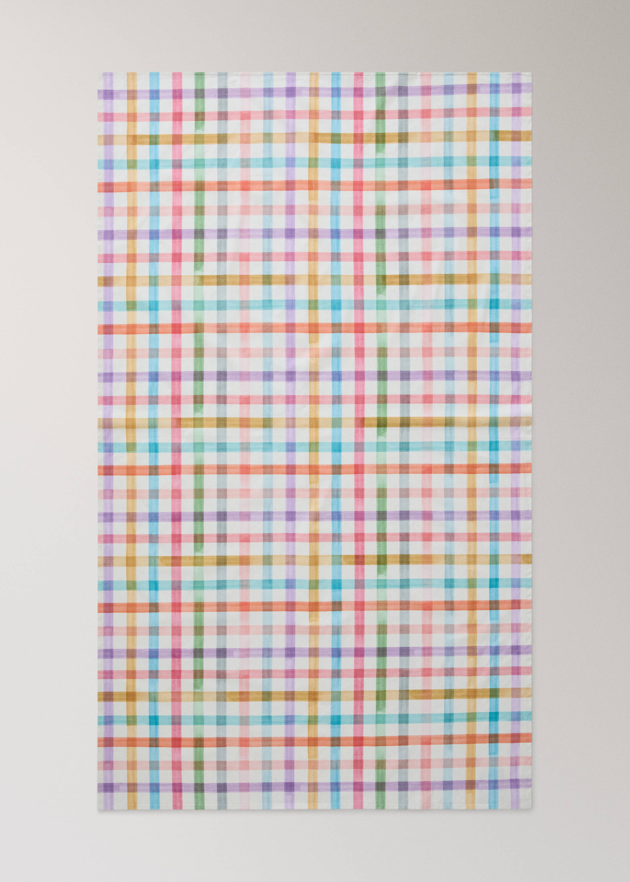 Resin-coated tablecloth with brushstroke stripe effect for 8 to 10 guests - Details of the article 3