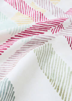 Multicoloured checked cotton tablecloth for 6 to 8 diners — Lilac 2