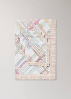Multicoloured checked cotton tablecloth for 2 to 4 diners — Lilac 5