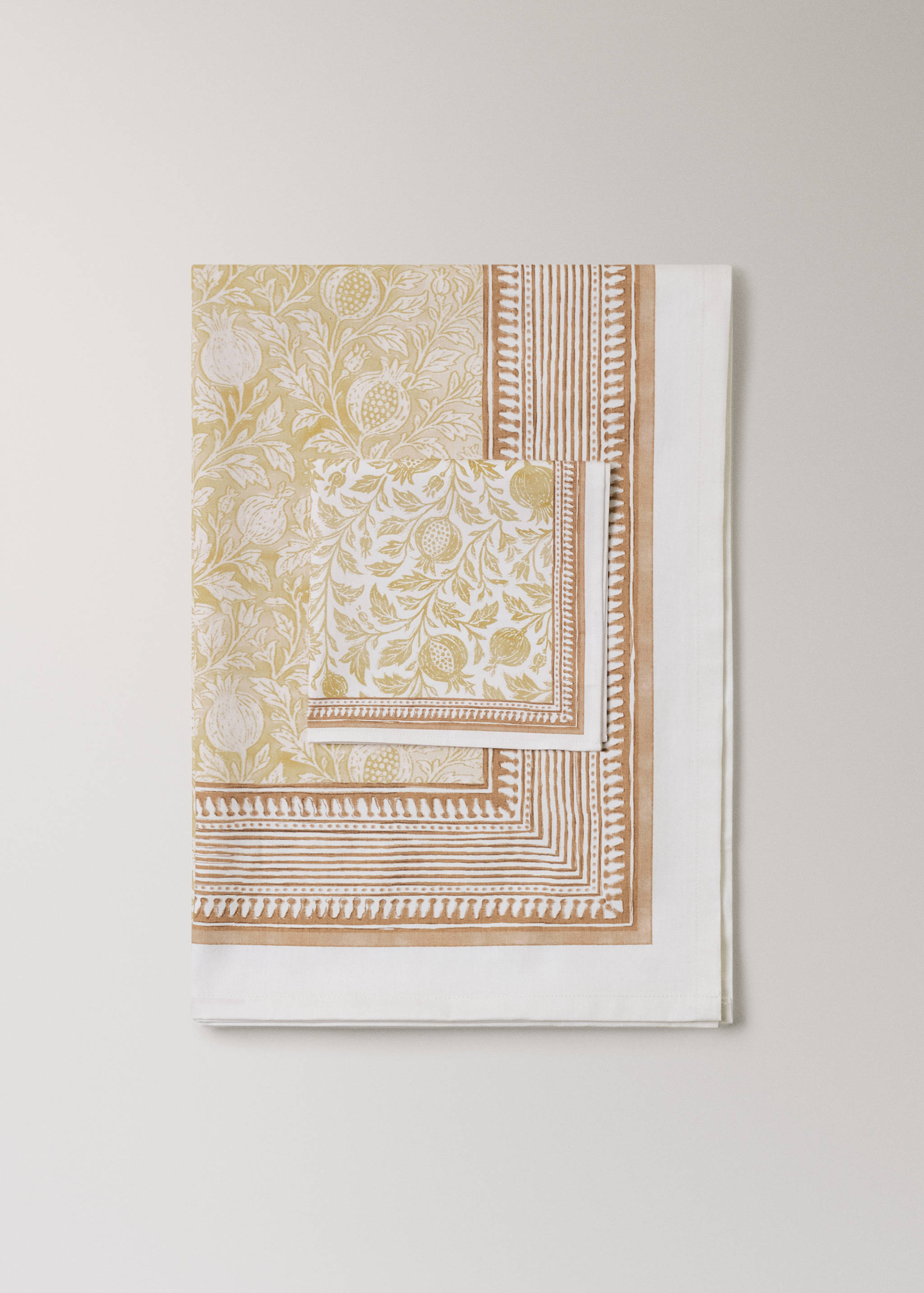 Mantel algodón estilo block print 8 a 10 comensales - Detalle del artículo 3