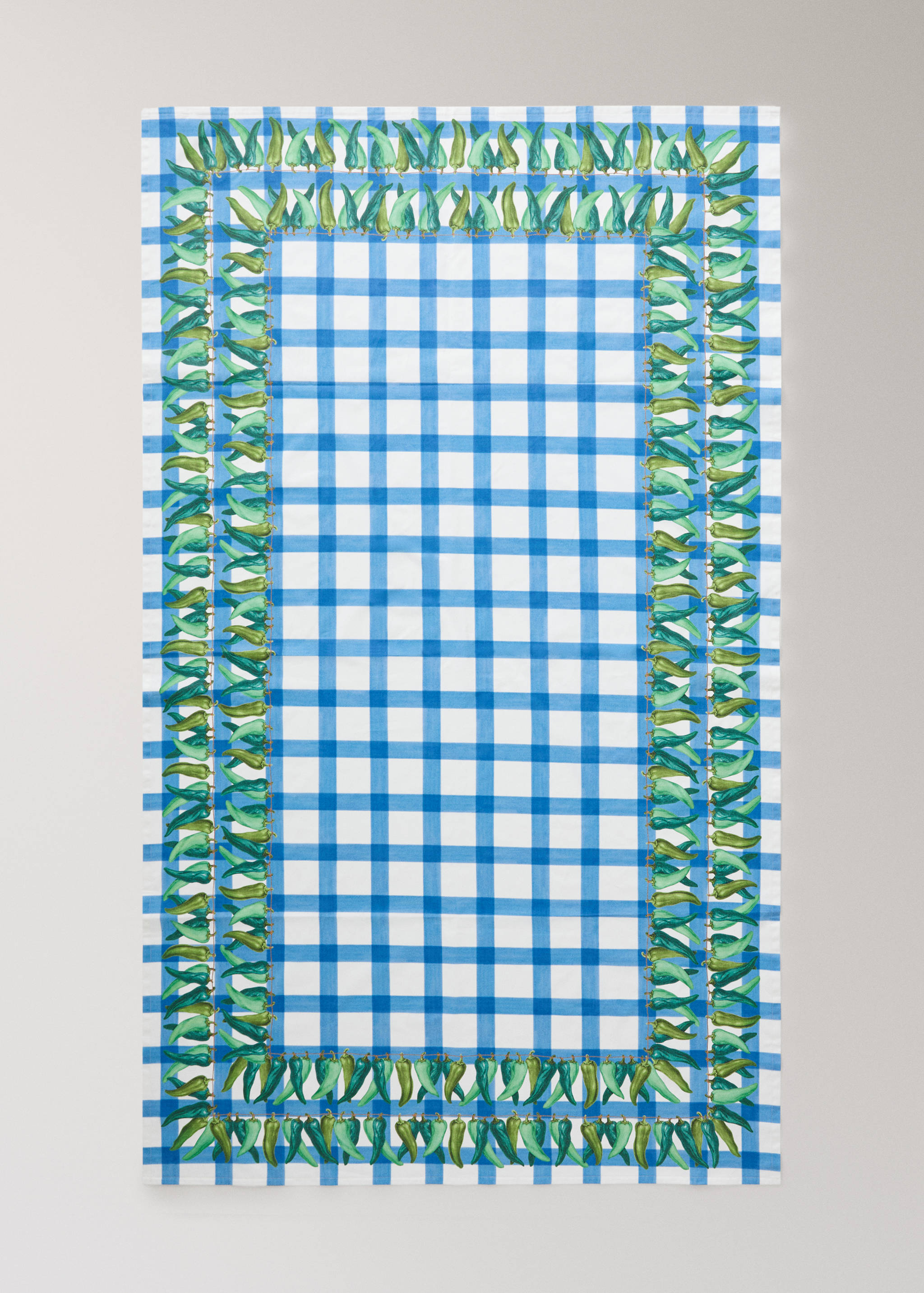 100% cotton resin-coated tablecloth with coloured peppers for 2 to 4 people - Details of the article 3