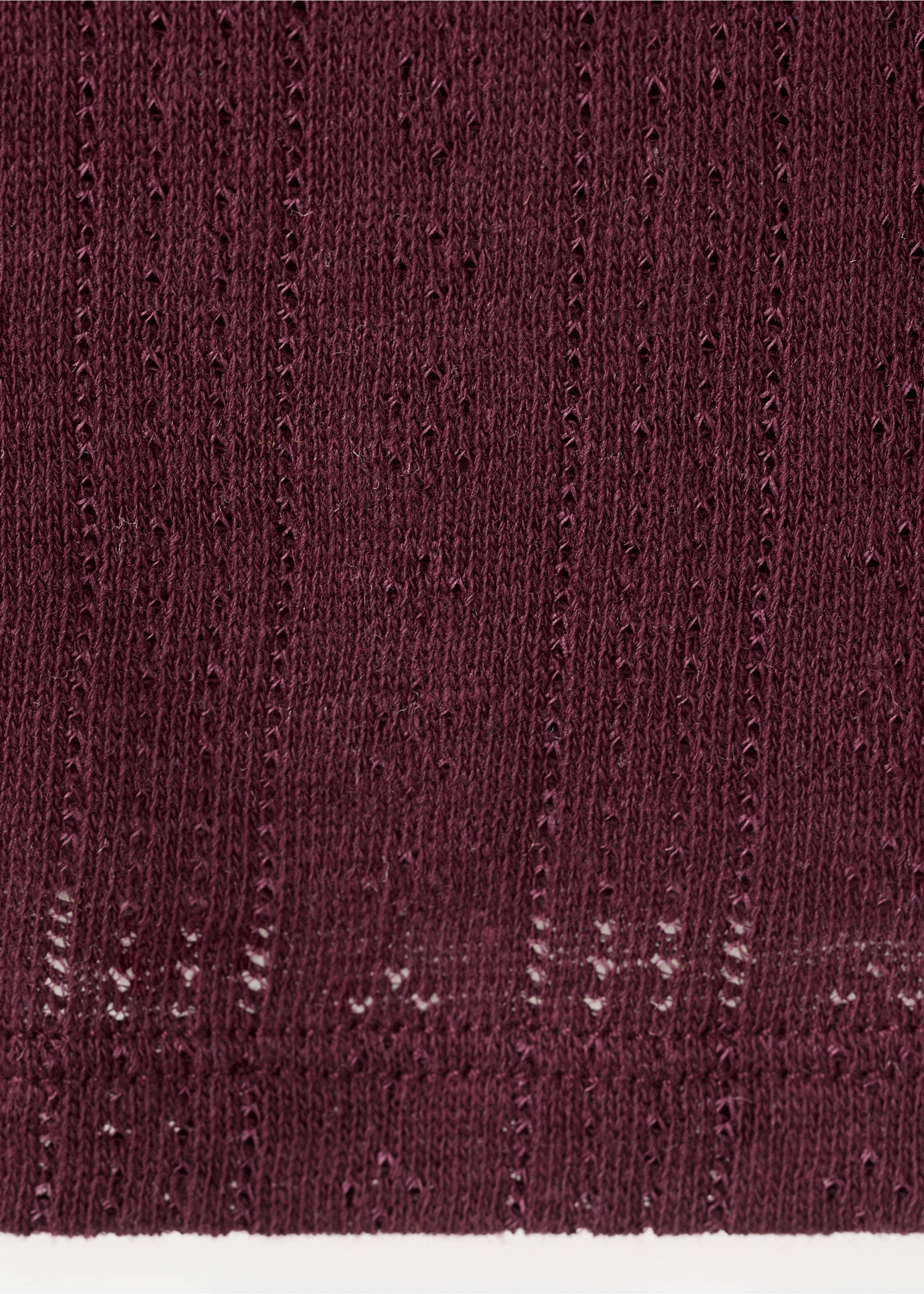 Футболка из тонкого трикотажа - Деталь изделия 0, Бургундия. Ref: 27012006-00.