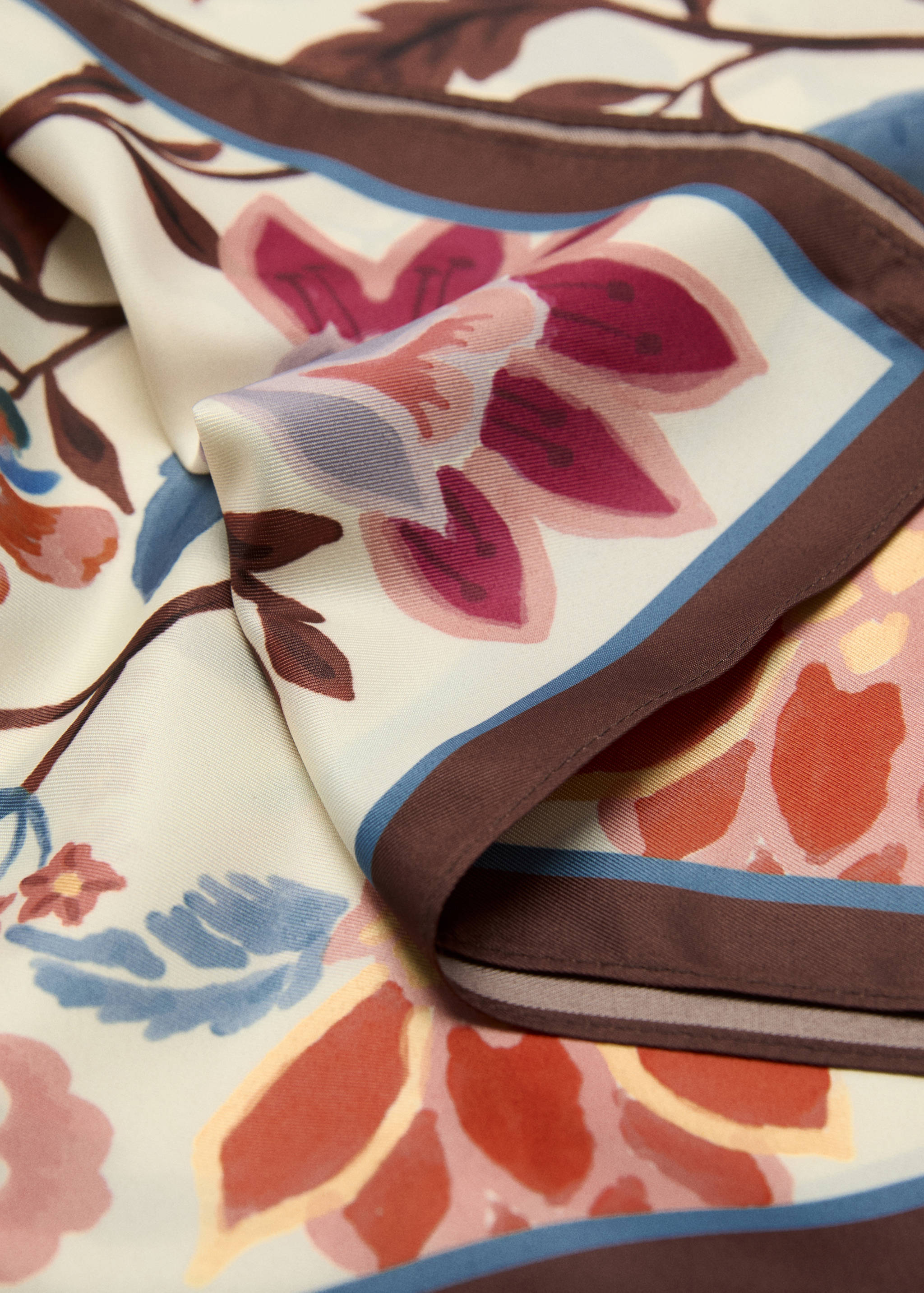 Halstuch mit Blumenmuster - Mittlere Ansicht