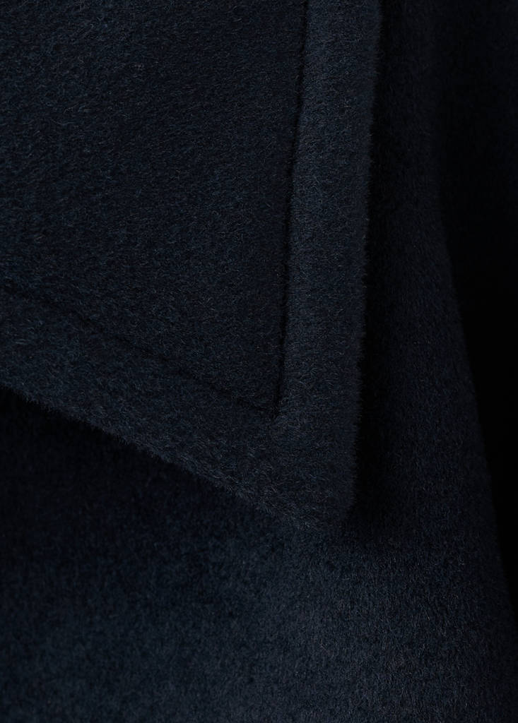 Wool jacket with shirt collar — Navy