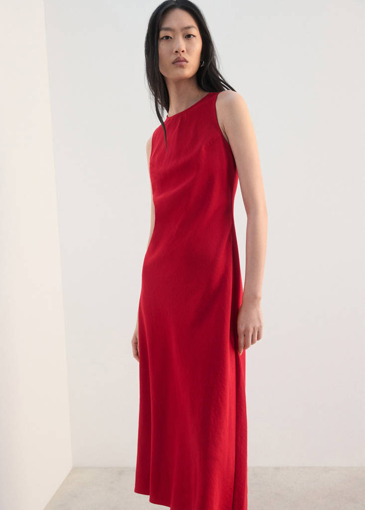 Flared midi-dress