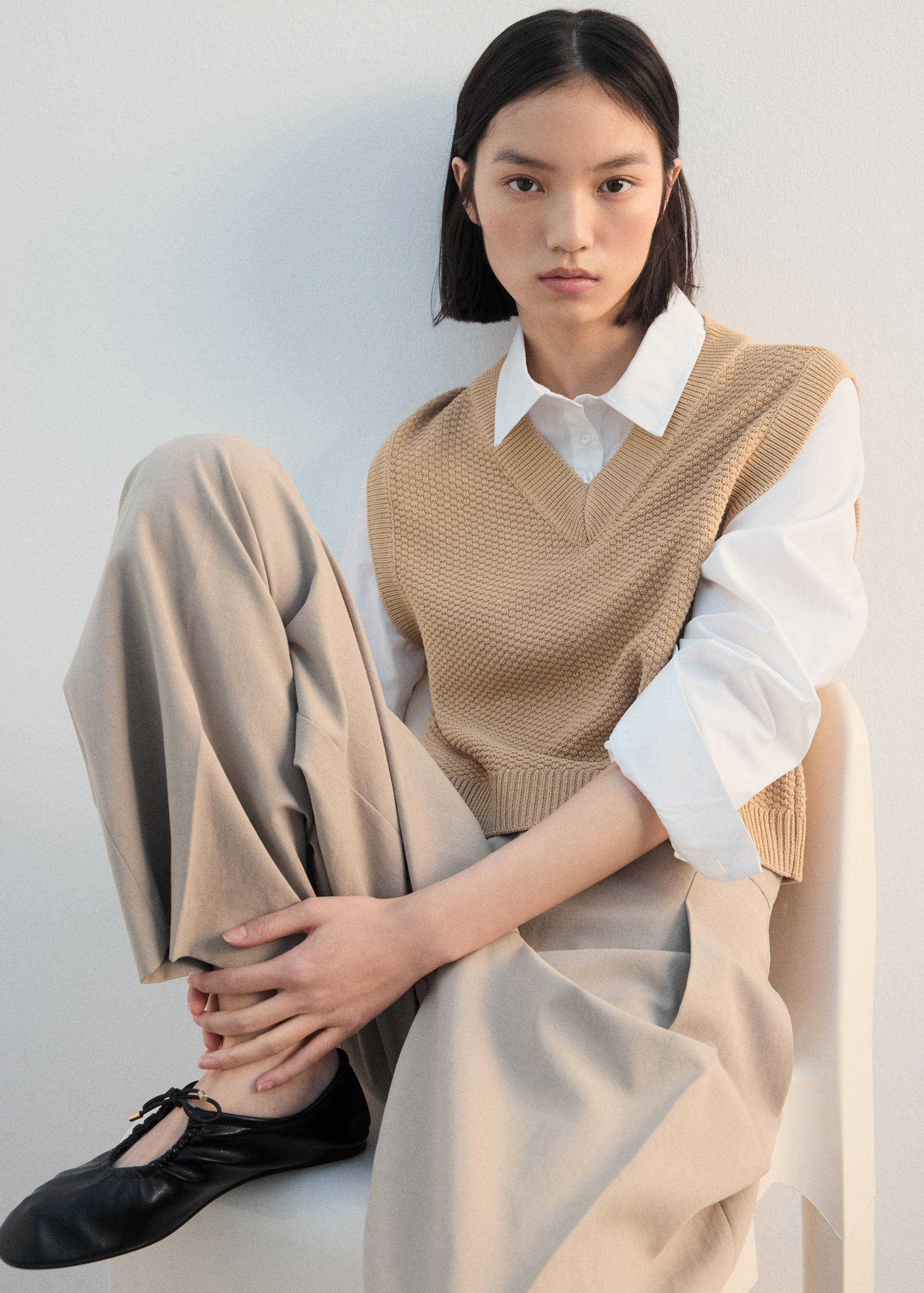 Genser med v-hals kombinert - Artikkeldetalj 2