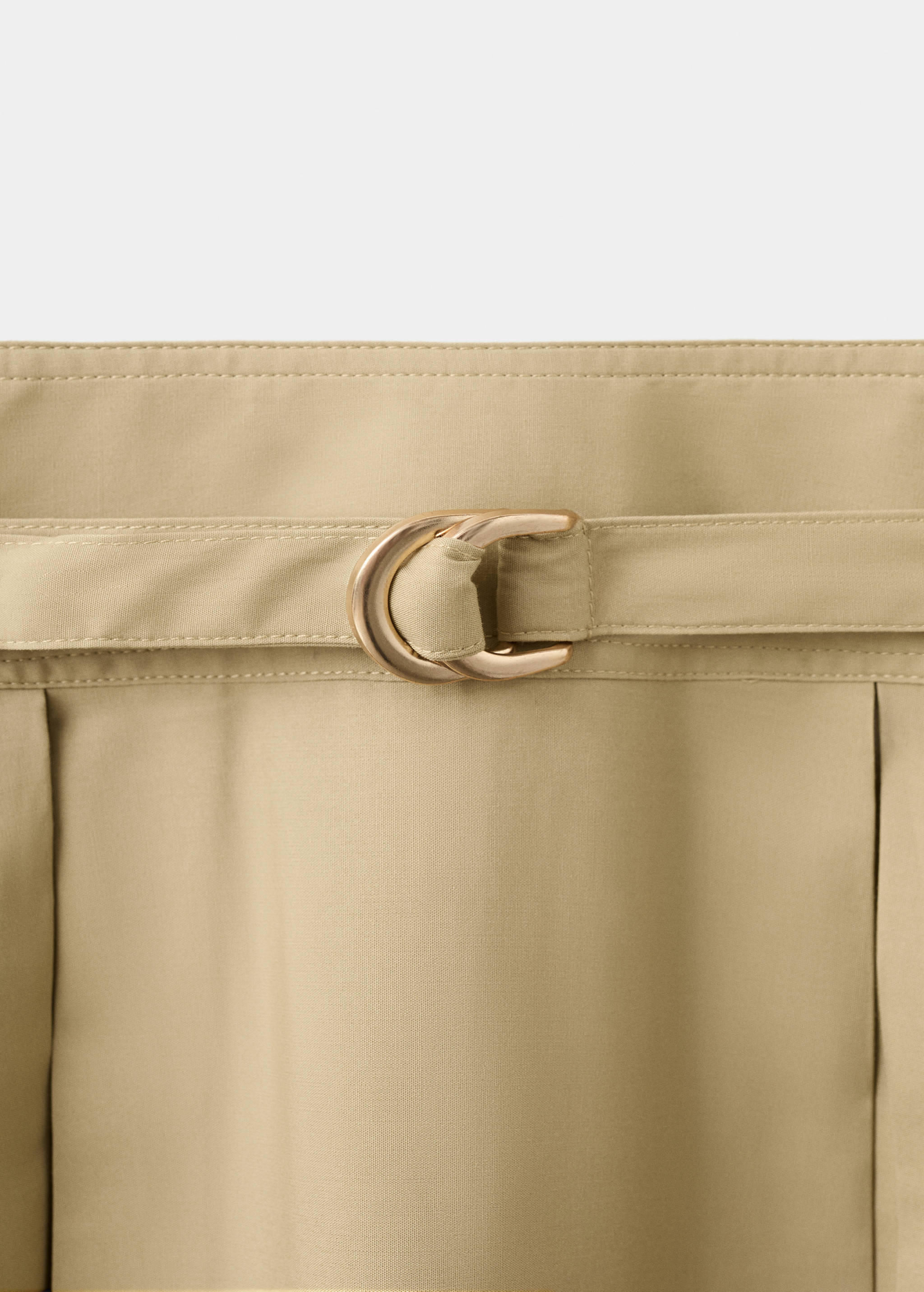 Flared midi-dress with belt - Details of the article 8