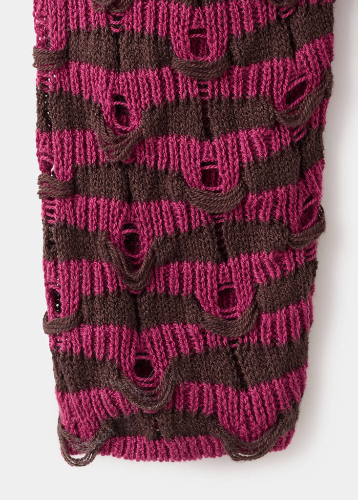 Openwork knit sweater — Cherry