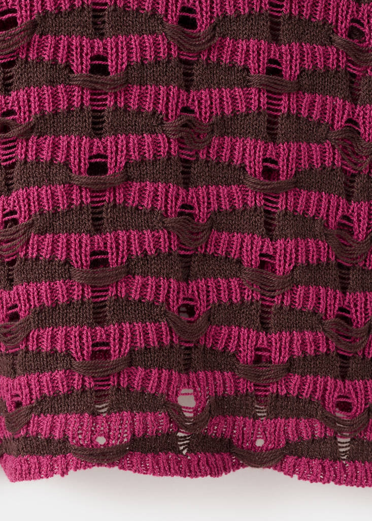Openwork knit sweater — Cherry