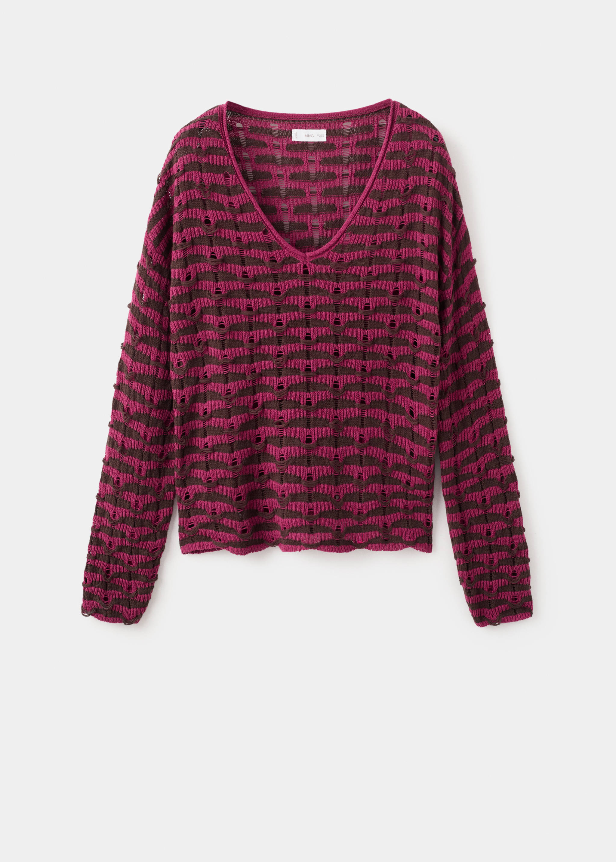 Pullover mit Lochstrickmuster - Artikel ohne Model