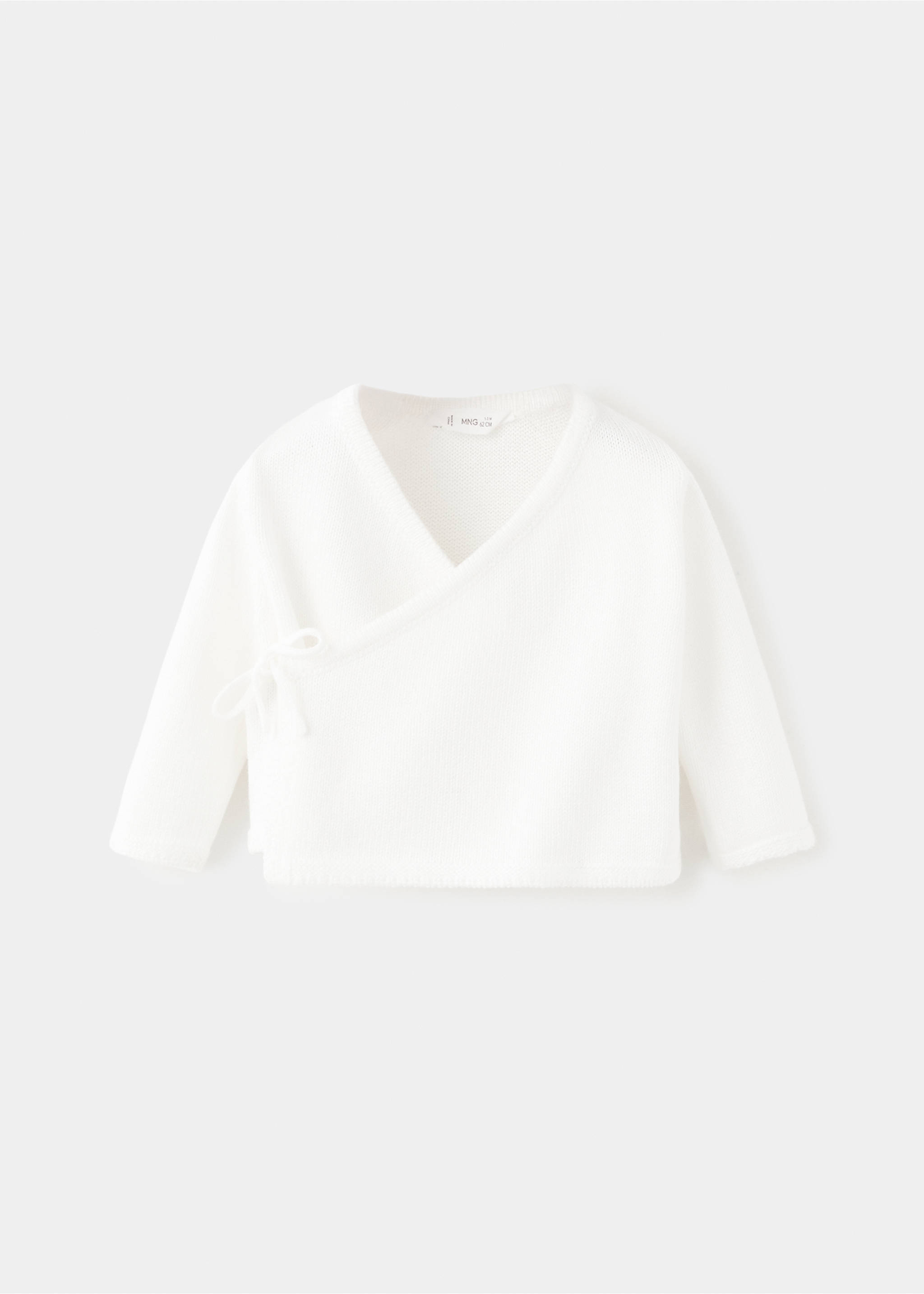 Cárdigan punto cruzado - Artículo sin modelo, Blanco roto. Ref: 27012549-00.