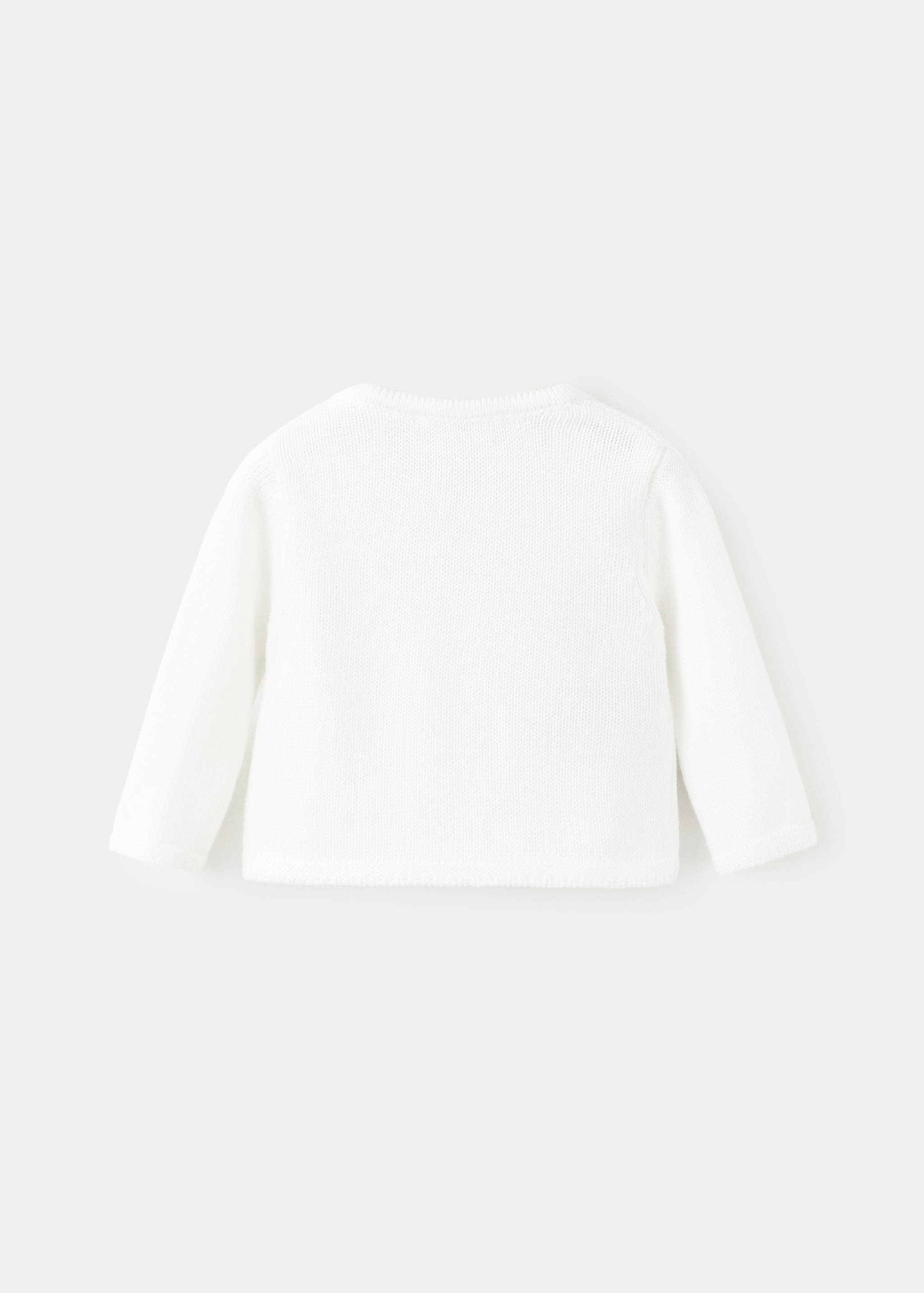 Double-breasted cardigan - Reverse of the article