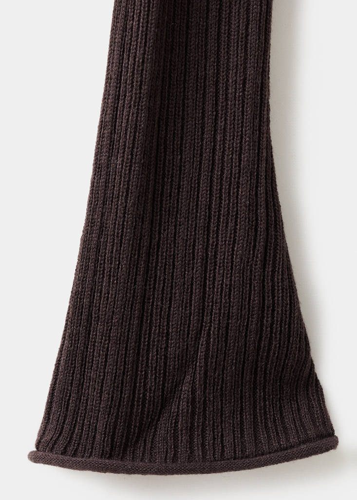 Fine-knit sweater — Brown