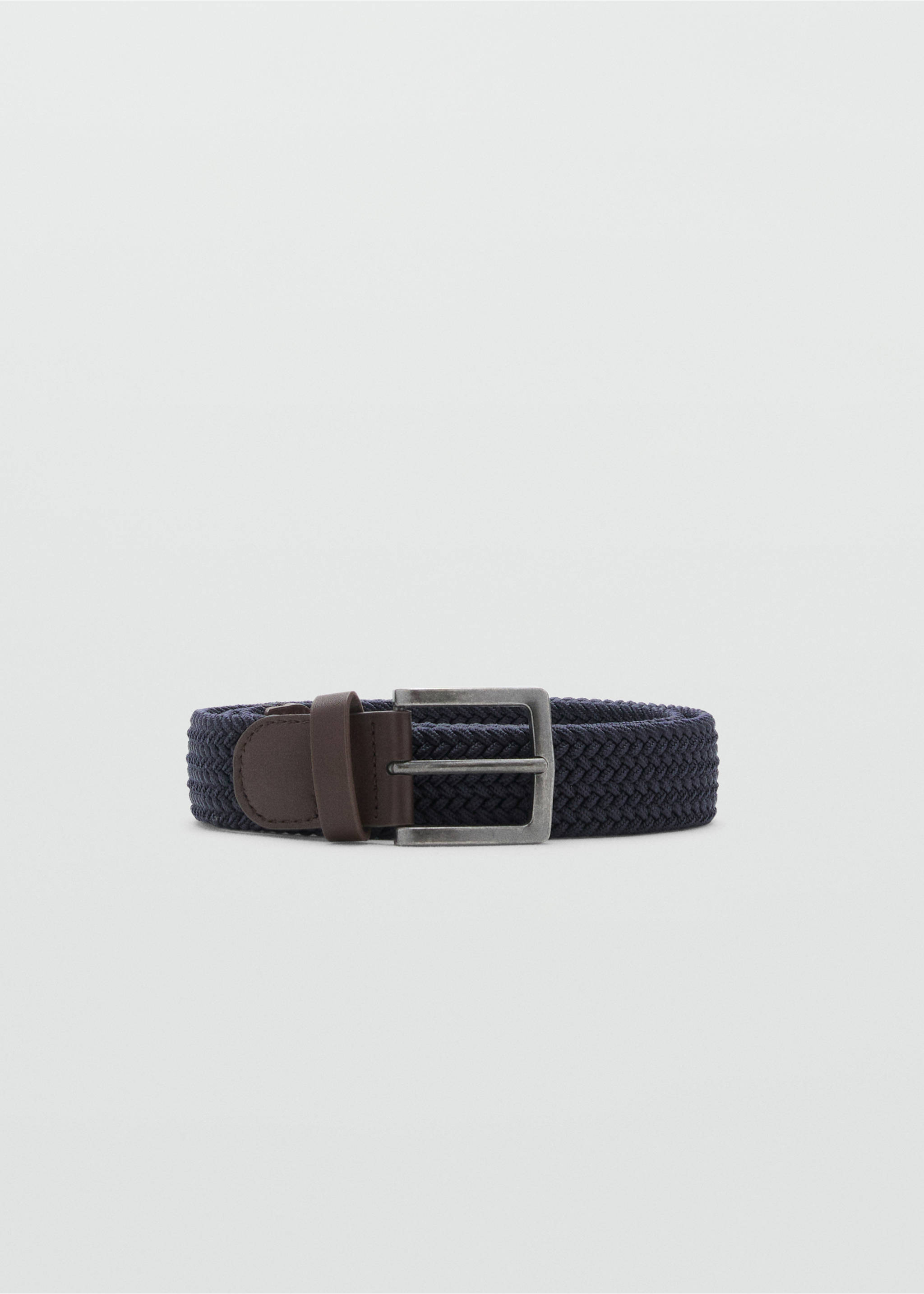 Braided belt - Article without model, Blue. Ref: 27012554-00.