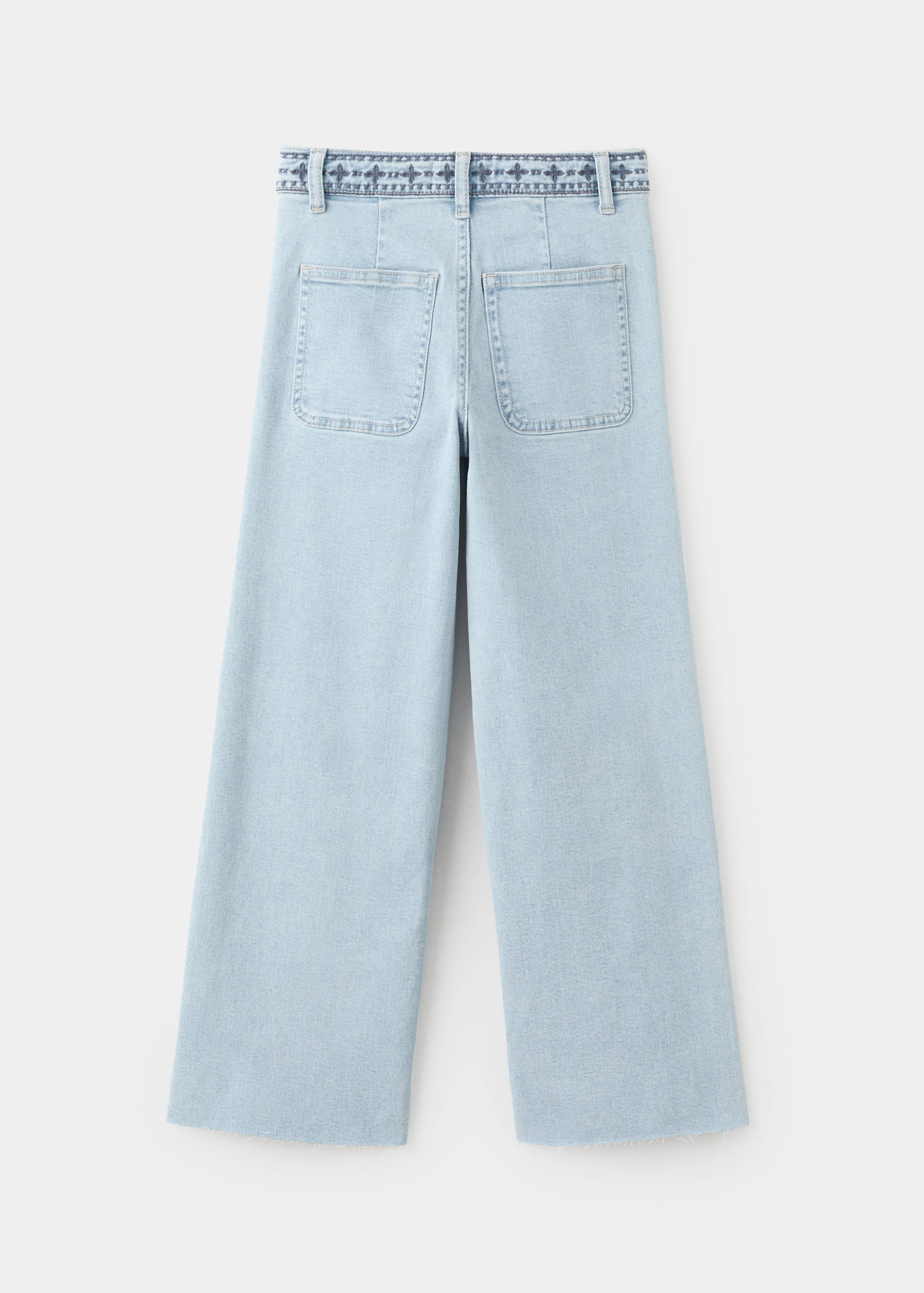 Джинсы-кюлоты - Обратная сторона изделия