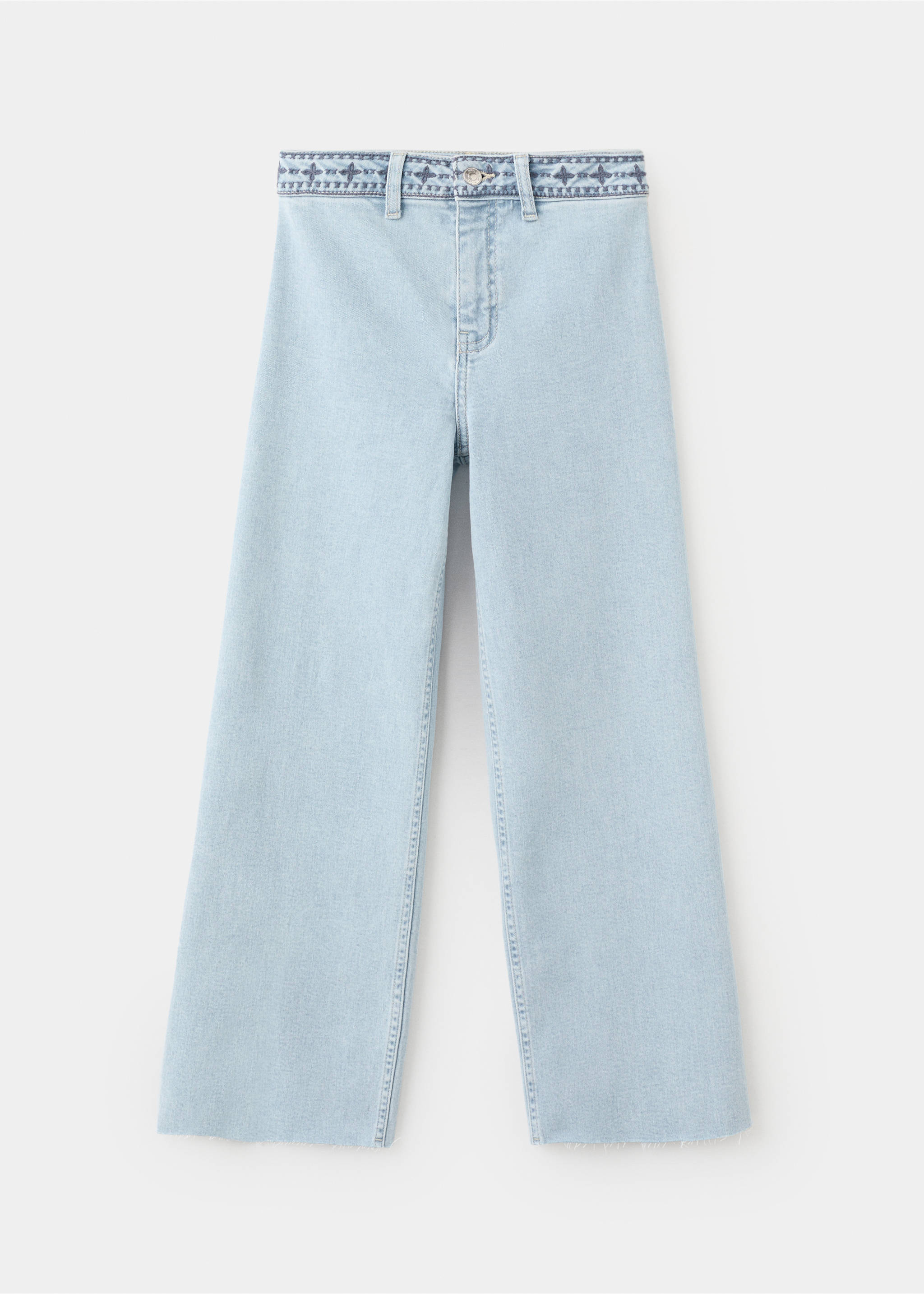 Jeans culotte mid-waist comfort - Article without model, Light Blue. Ref: 27012891-00.