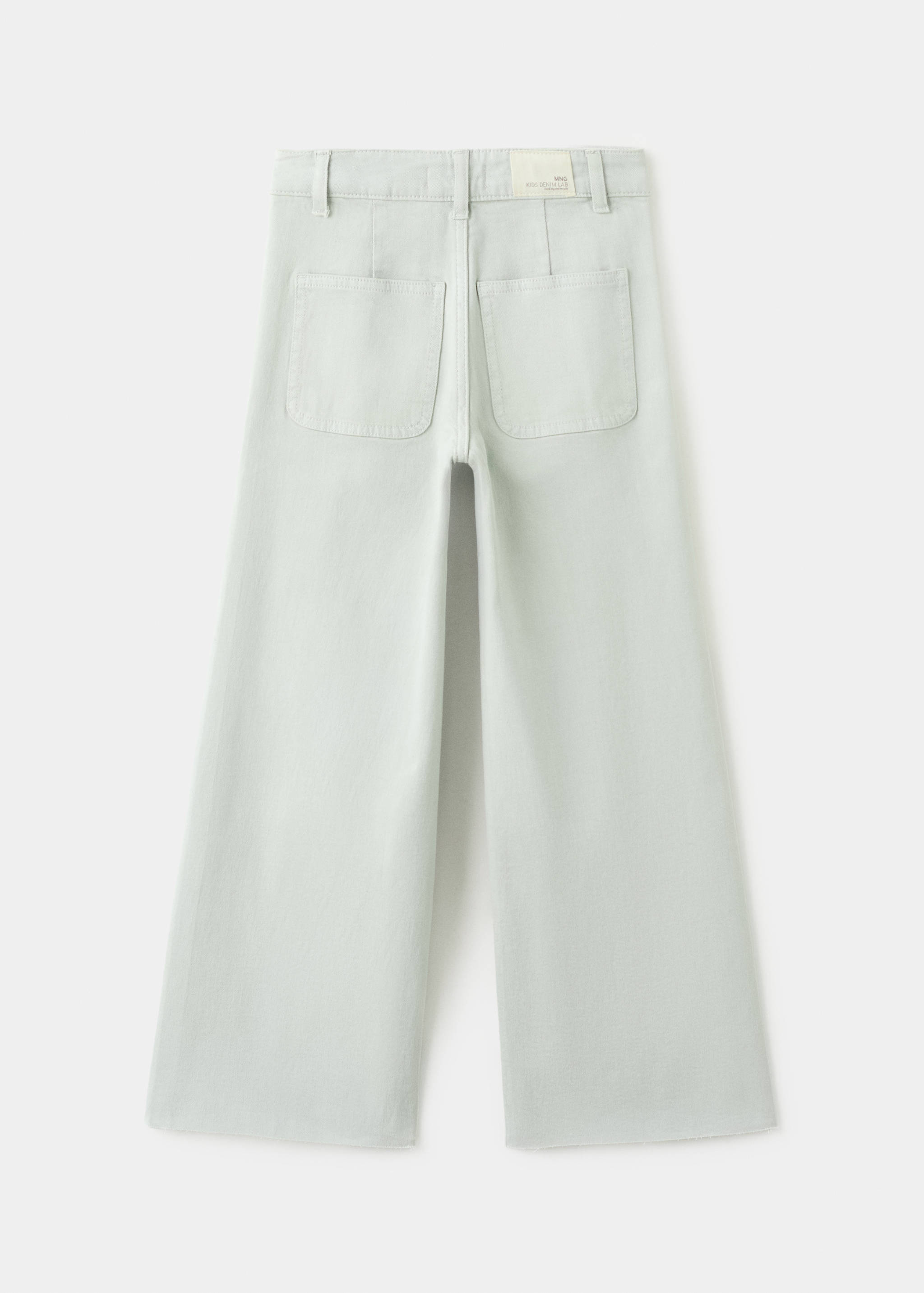 Seamless cotton jeans - Reverse of the article