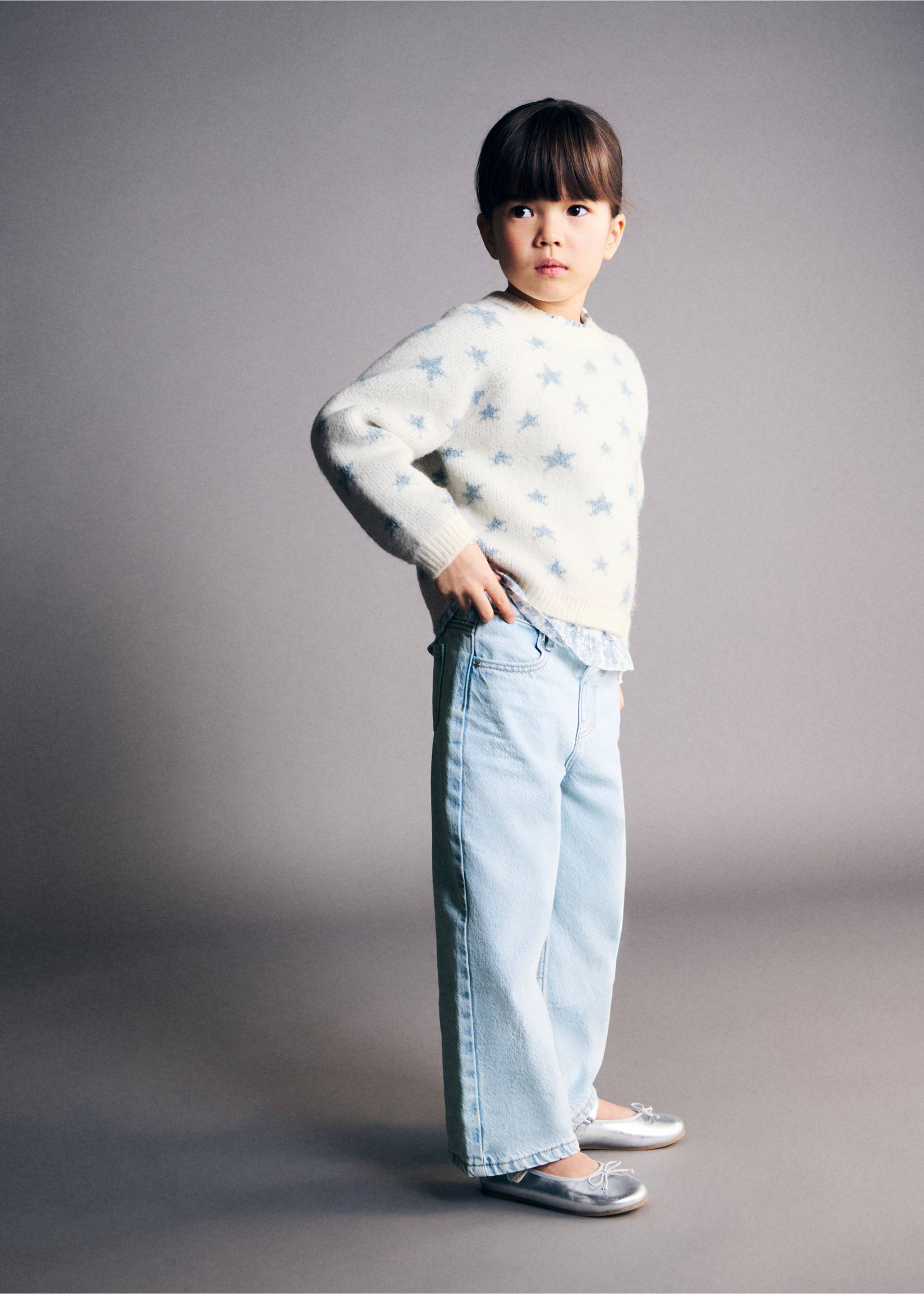 Jeans culotte - Plano general, Azul claro. Ref: 27012895-00.