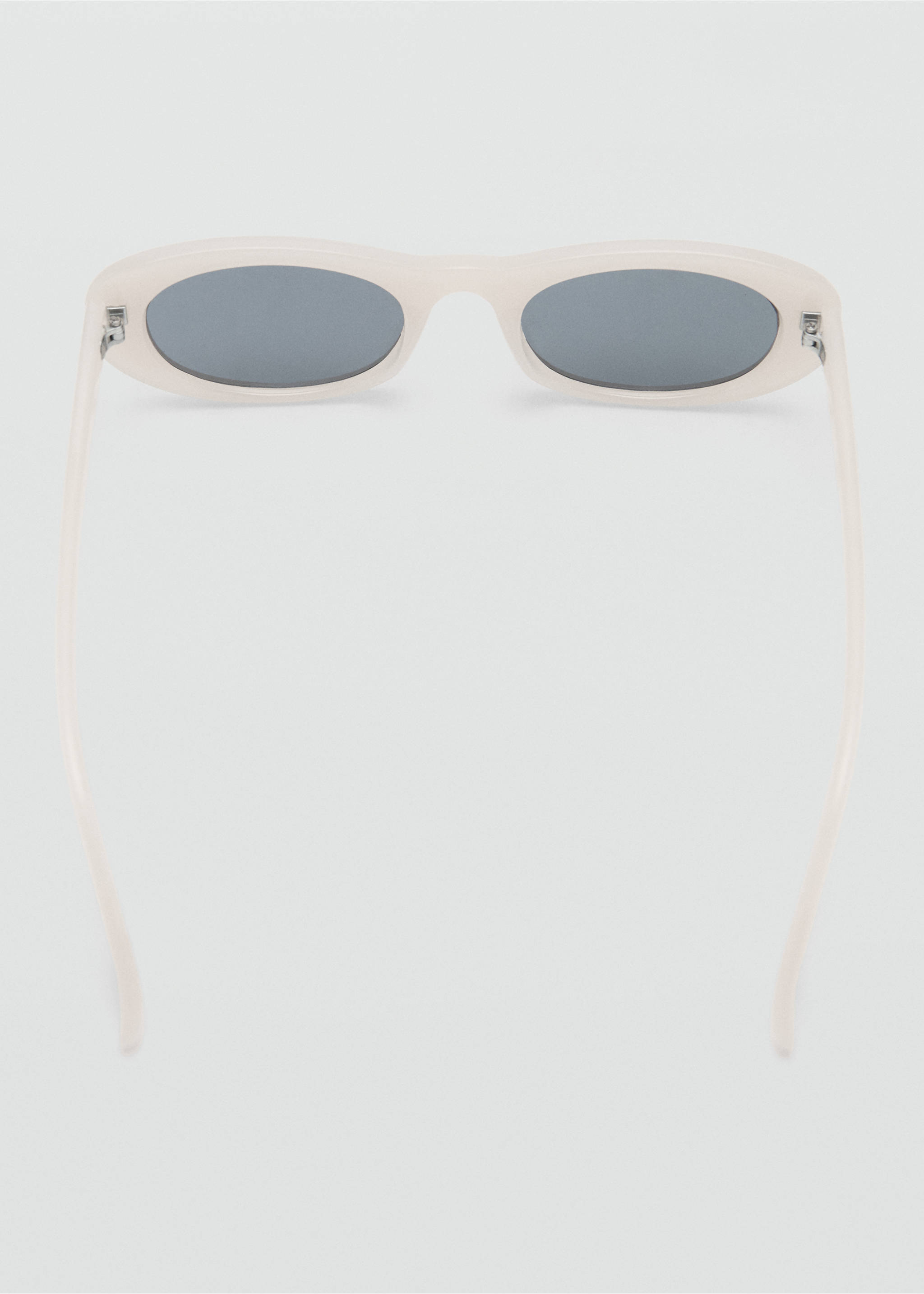Oval-frame sunglasses - Details of the article 1, White. Ref: 27012898-00.