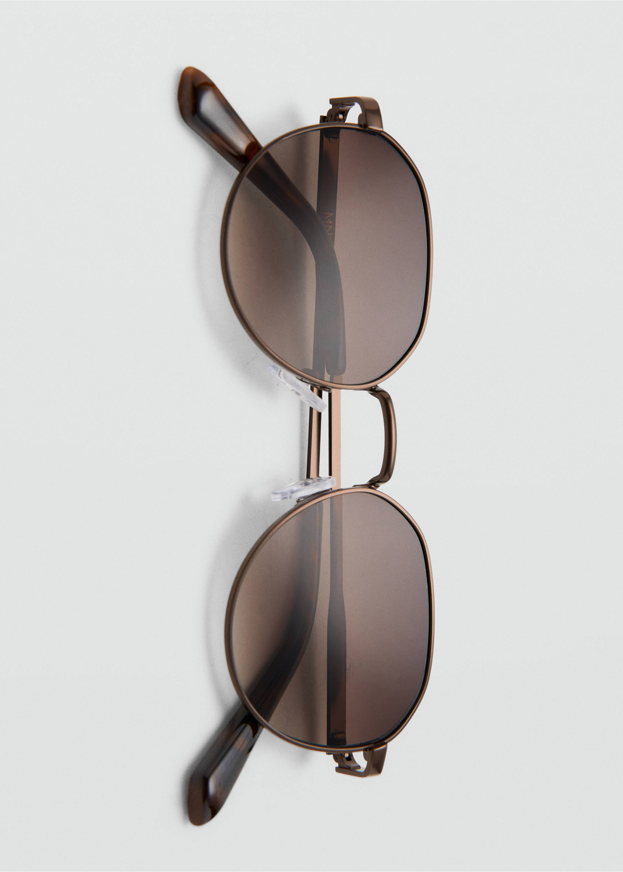 Ulleres de sol muntura metàl·lica rodona - Detall de l'article 2, Marró. Ref: 27012899-00.