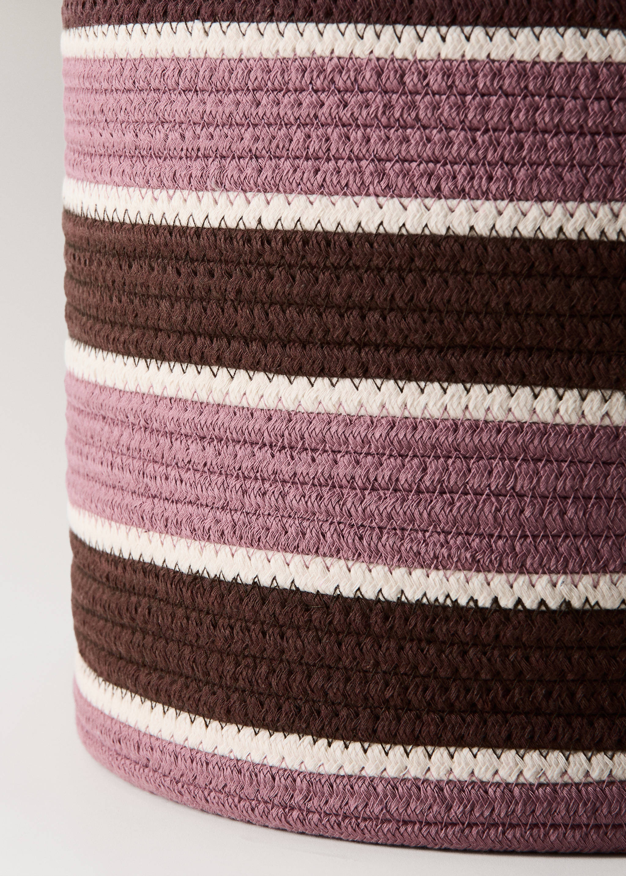 Panier en coton poignées rayées - Détail de l'article 2