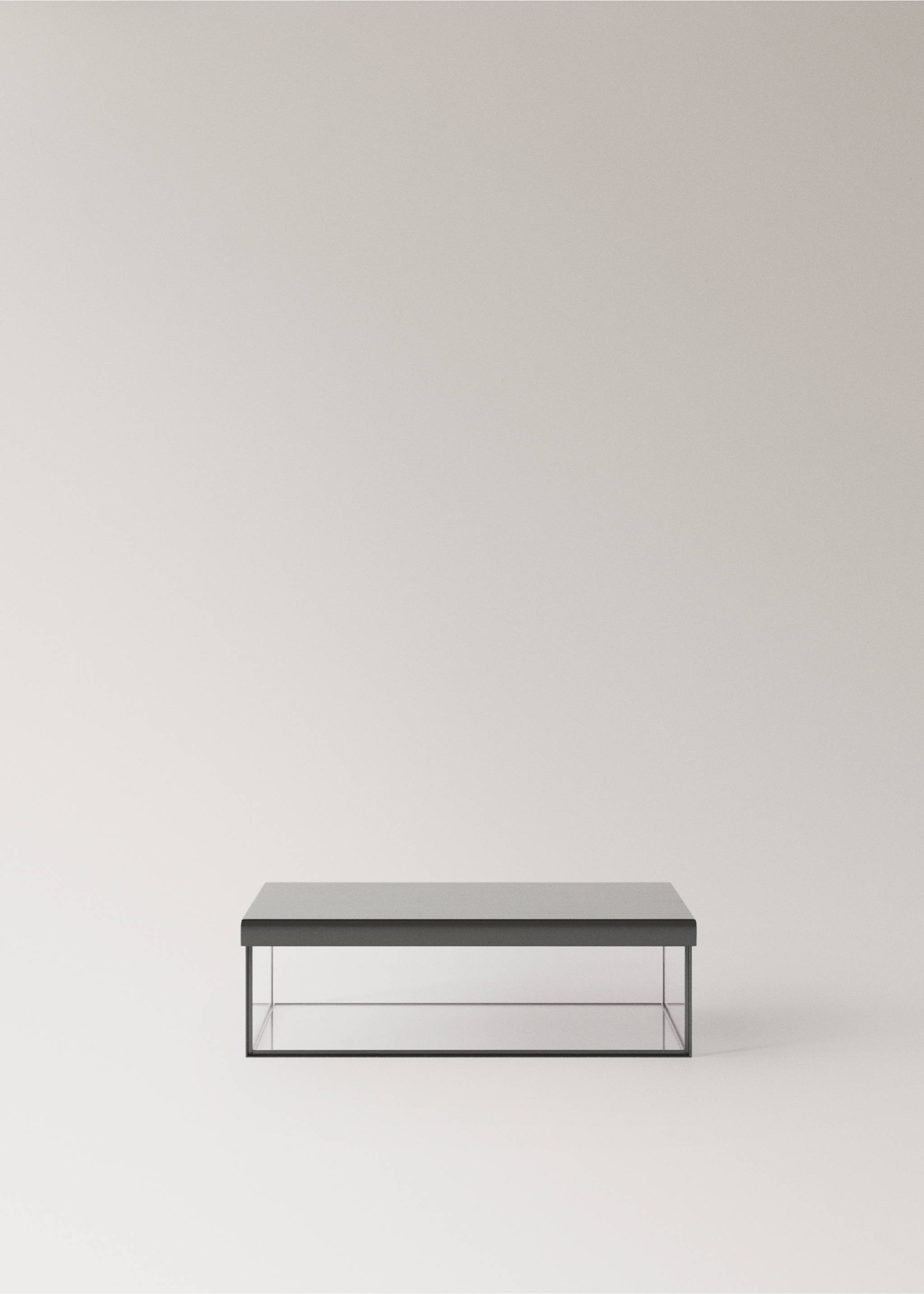 Medium glass box with metal contrast - Article without model, Silver. Ref: 27012908-00.