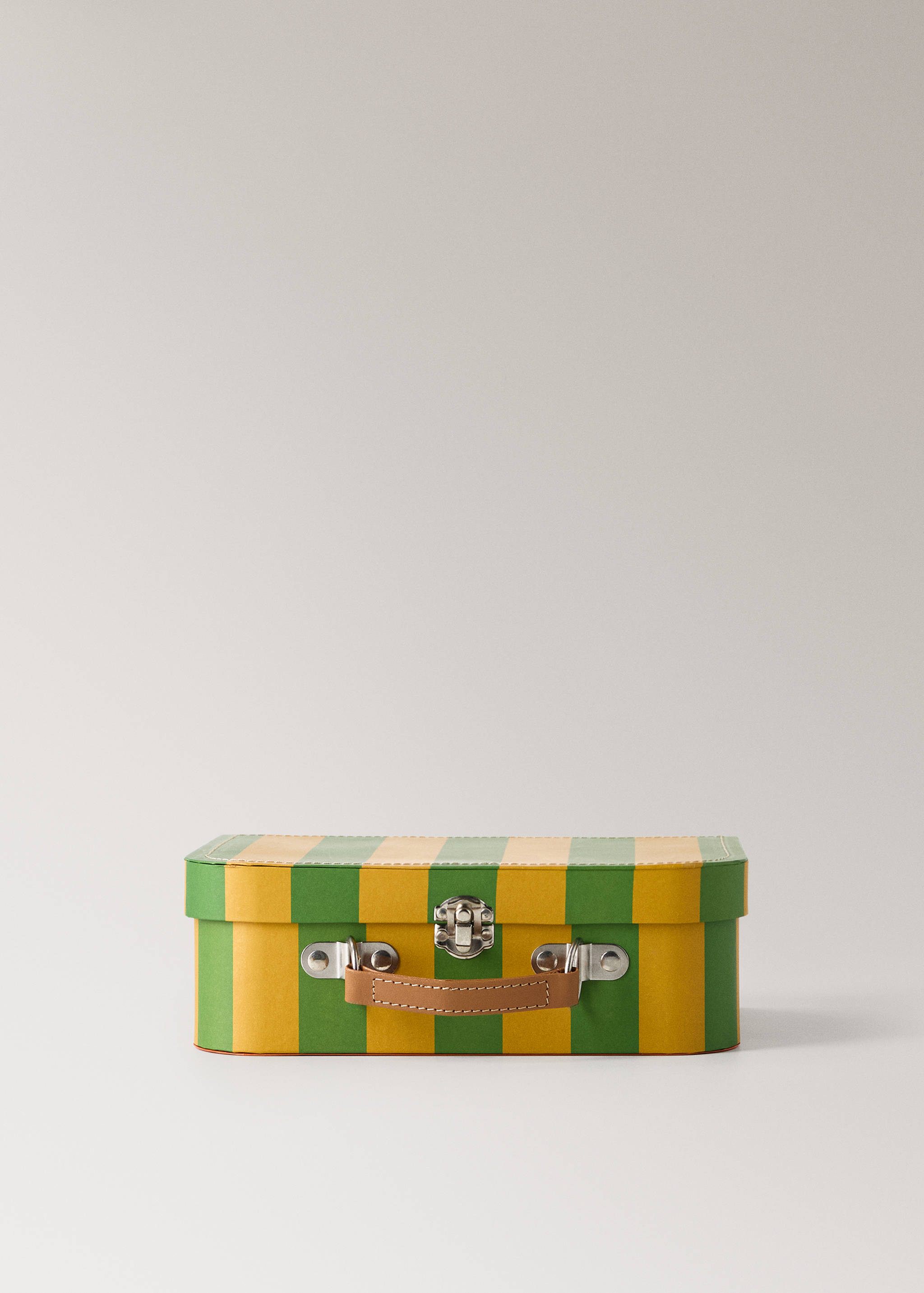 Small striped paper children's satchel - Article without model