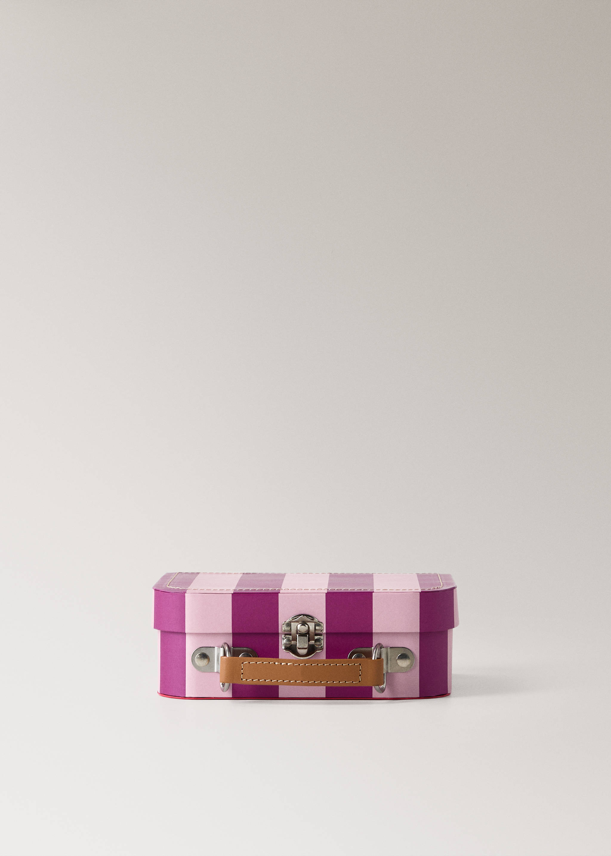 Small striped paper children's satchel - Article without model