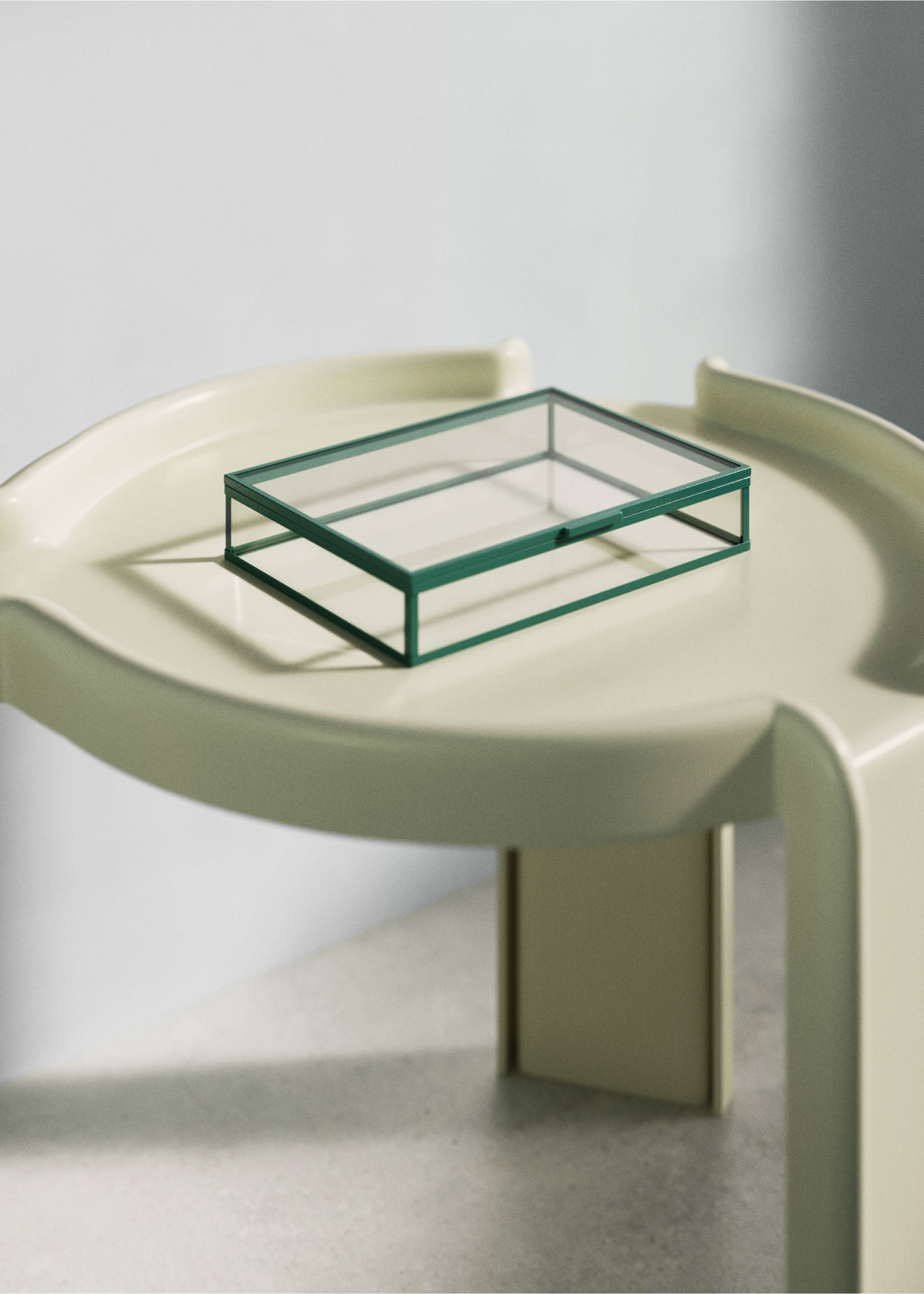 Small coloured crystal box - General plane, Emerald Green. Ref: 27012911-00.