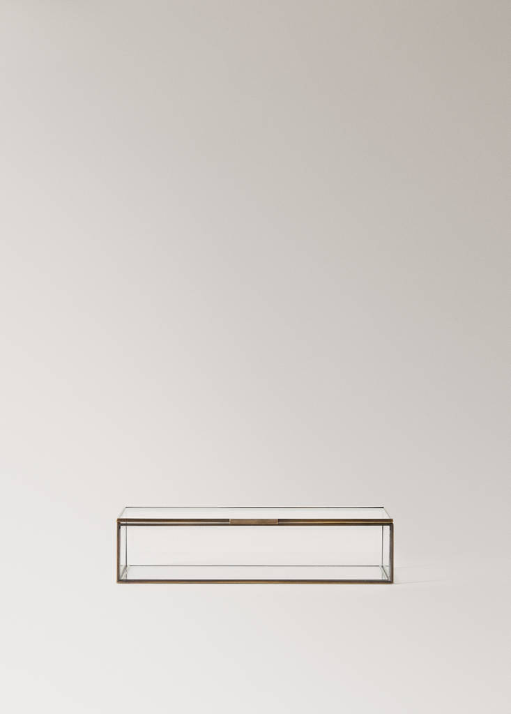 Medium metal jewellery box — Gold