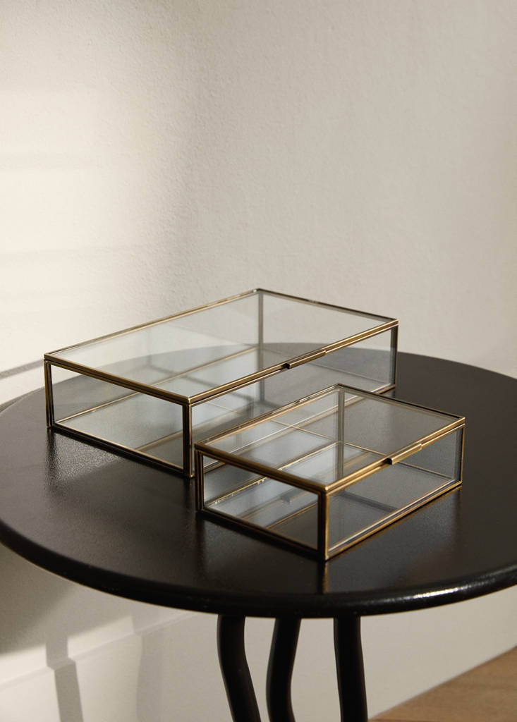Small metal jewellery box — Gold
