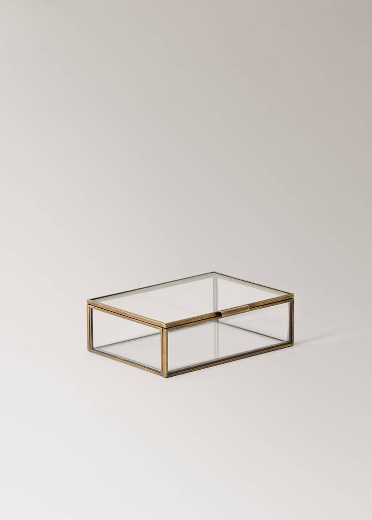 Small metal jewellery box — Gold