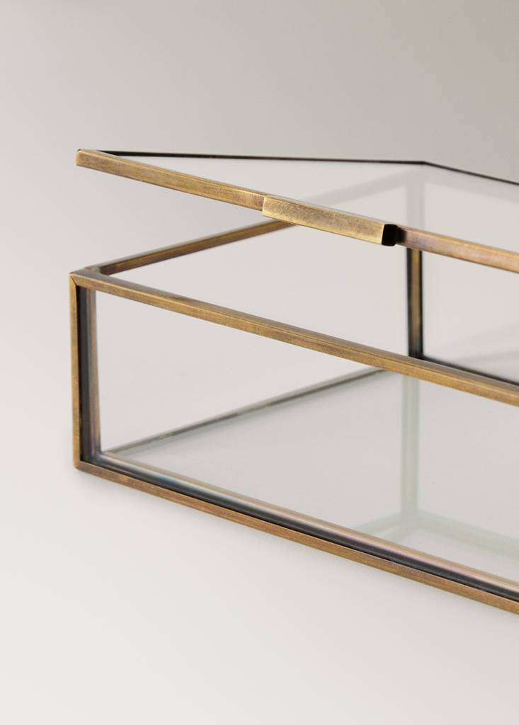 Small metal jewellery box — Gold