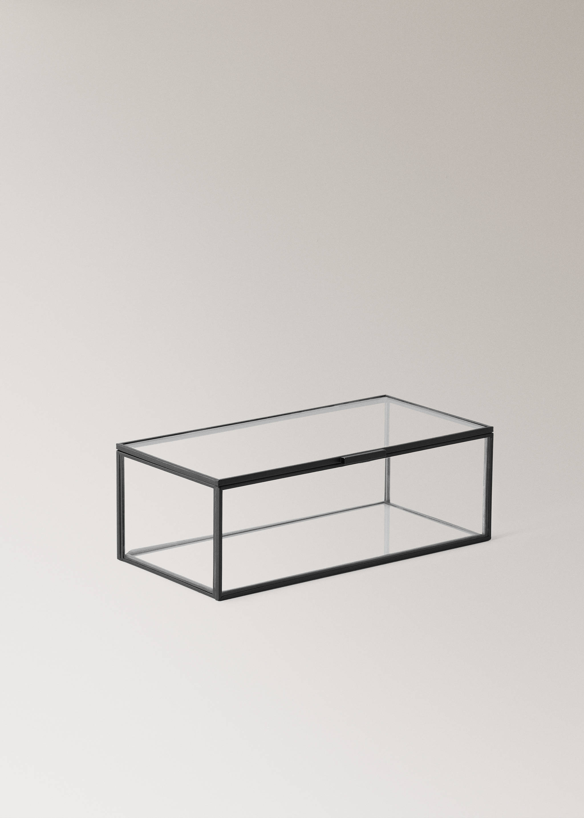 Small glass and metal jewellery box - Details of the article 1