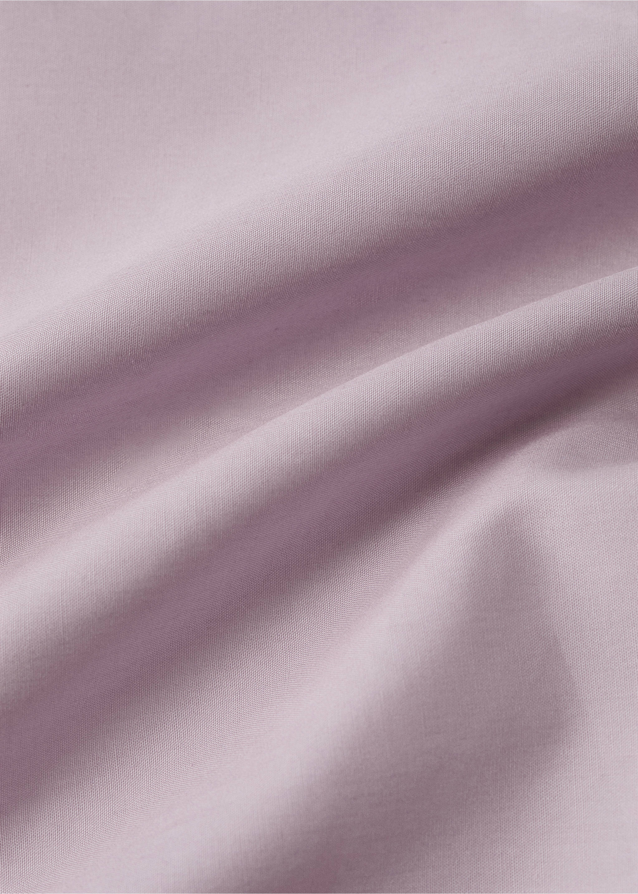 200-thread count percale cotton top sheet for 200 cm bed - Details of the article 1, Light/Pastel Purple. Ref: 27012919-00.