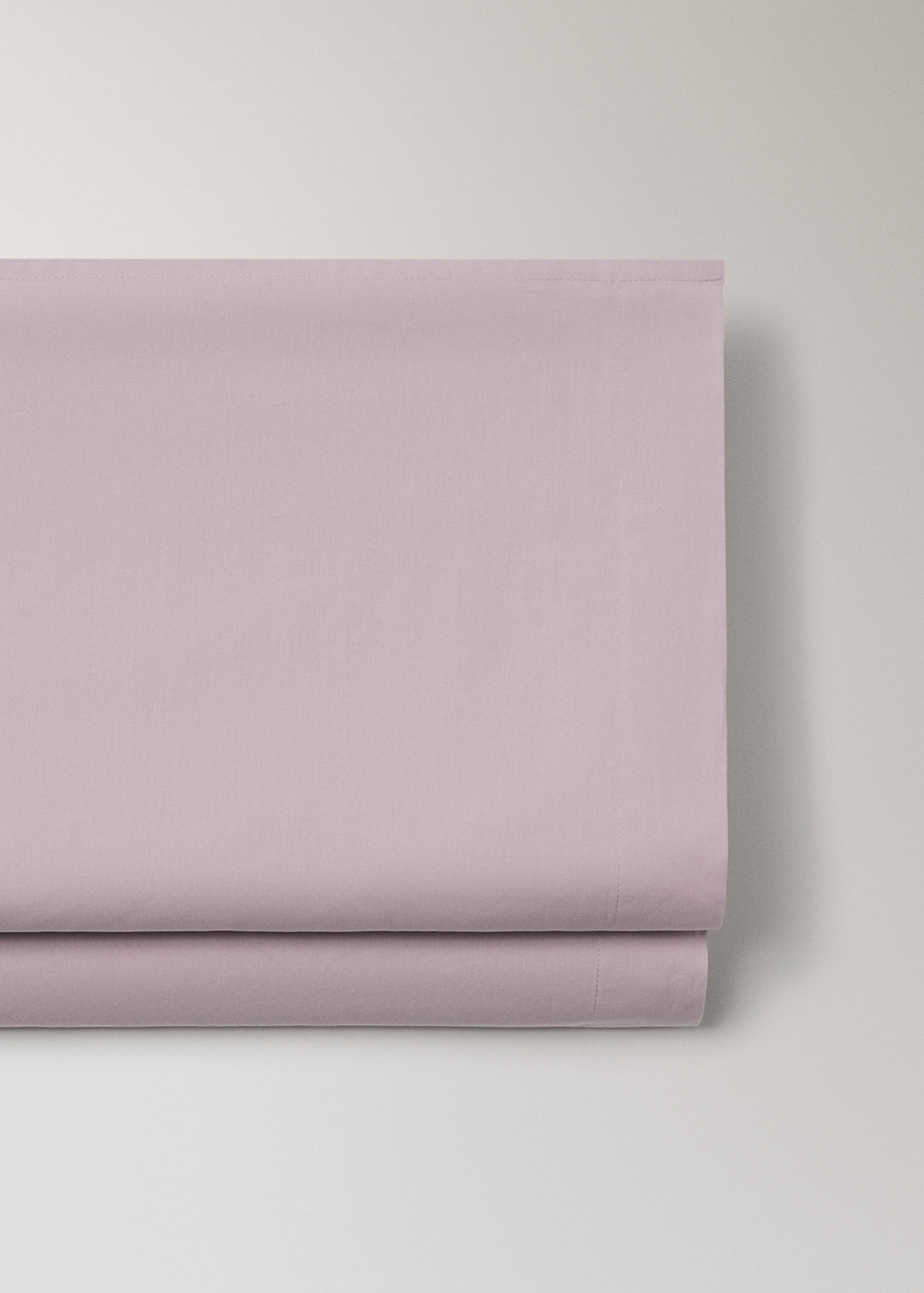 200-thread count percale cotton top sheet for 200 cm bed - Article without model