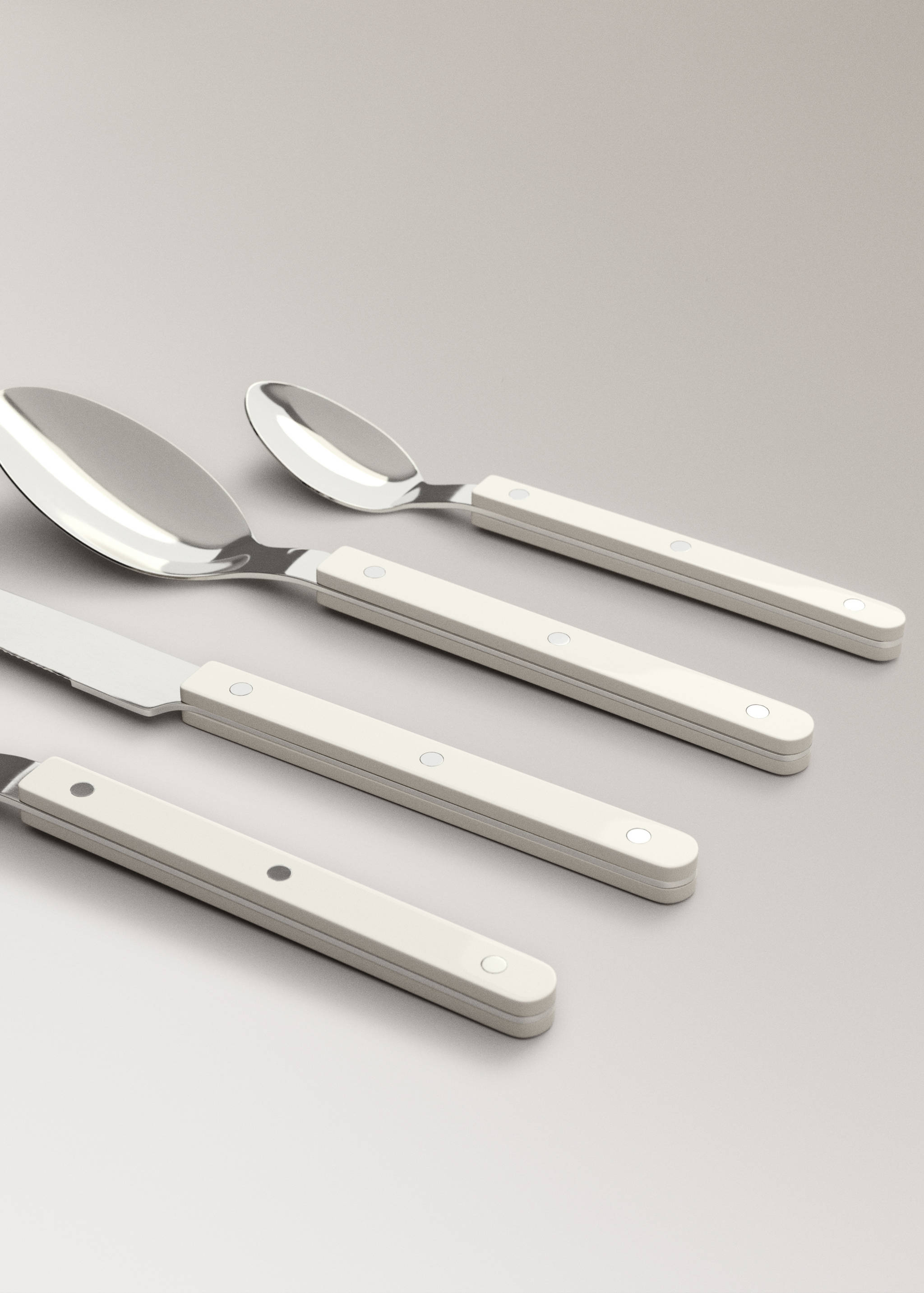 Stainless steel cutlery set with resin handles - Details of the article 2