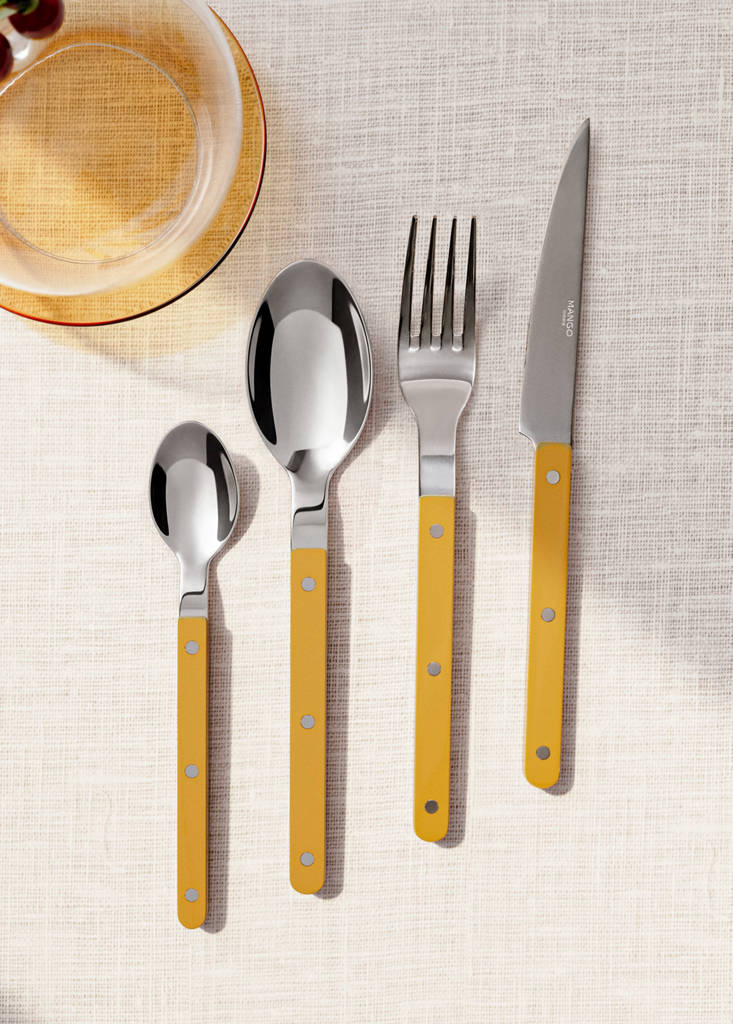 Stainless steel cutlery set with resin handles — Curry