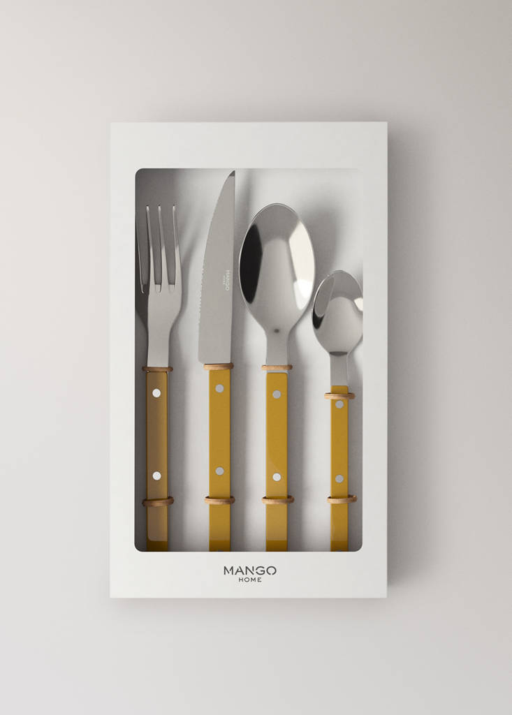 Stainless steel cutlery set with resin handles — Curry