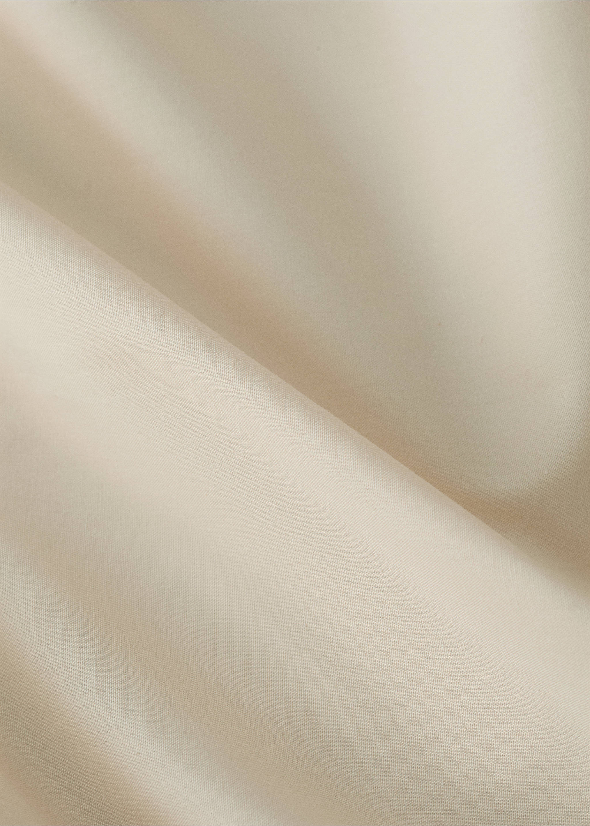 Reversible colour percale cotton top sheet for 180/200 cm bed - Details of the article 3, Mustard. Ref: 27012923-00.