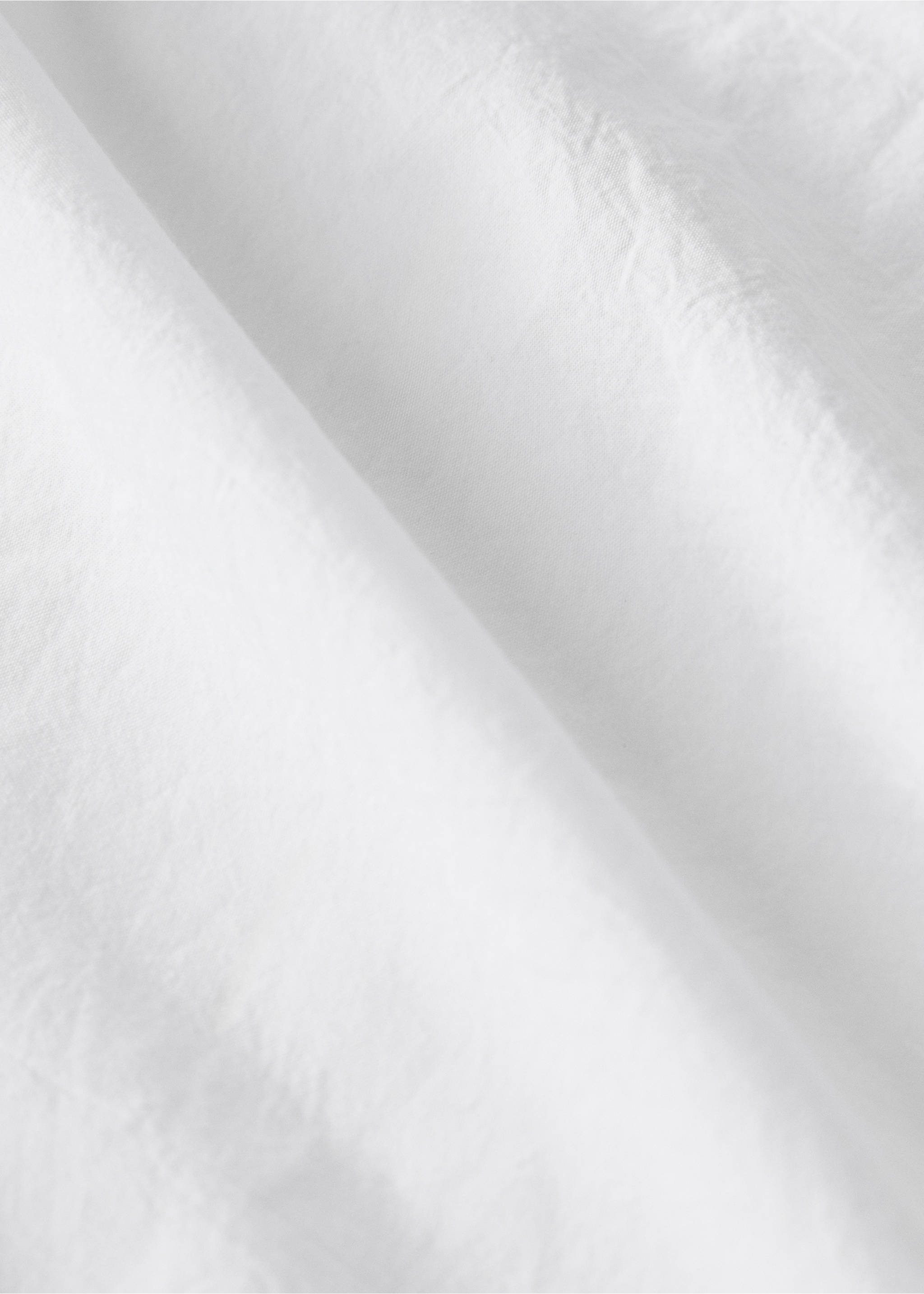 Lenzuolo superiore cotone garment-dyed pizzo ampio letto 180/200 cm - Dettaglio dell'articolo 3, Bianco. Ref: 27012928-00.