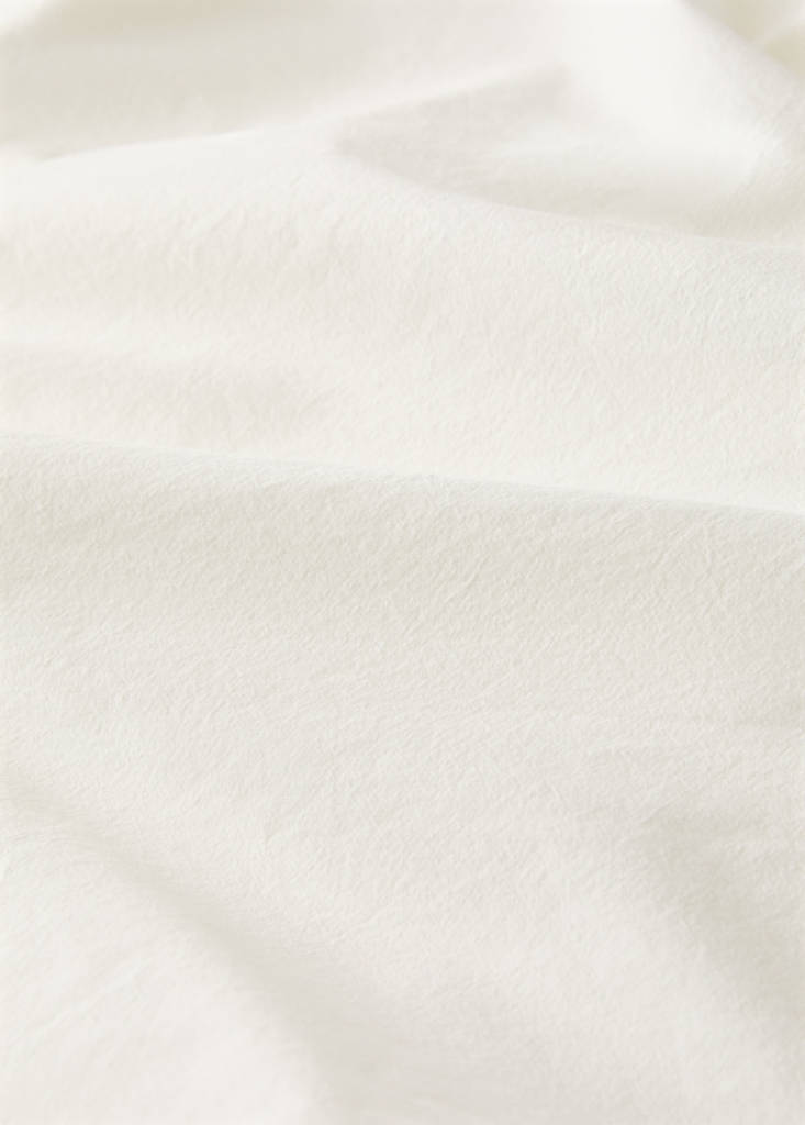 Cotton garment-dyed top sheet with linen ruffle for 135/140 cm bed - thumbnail 4
