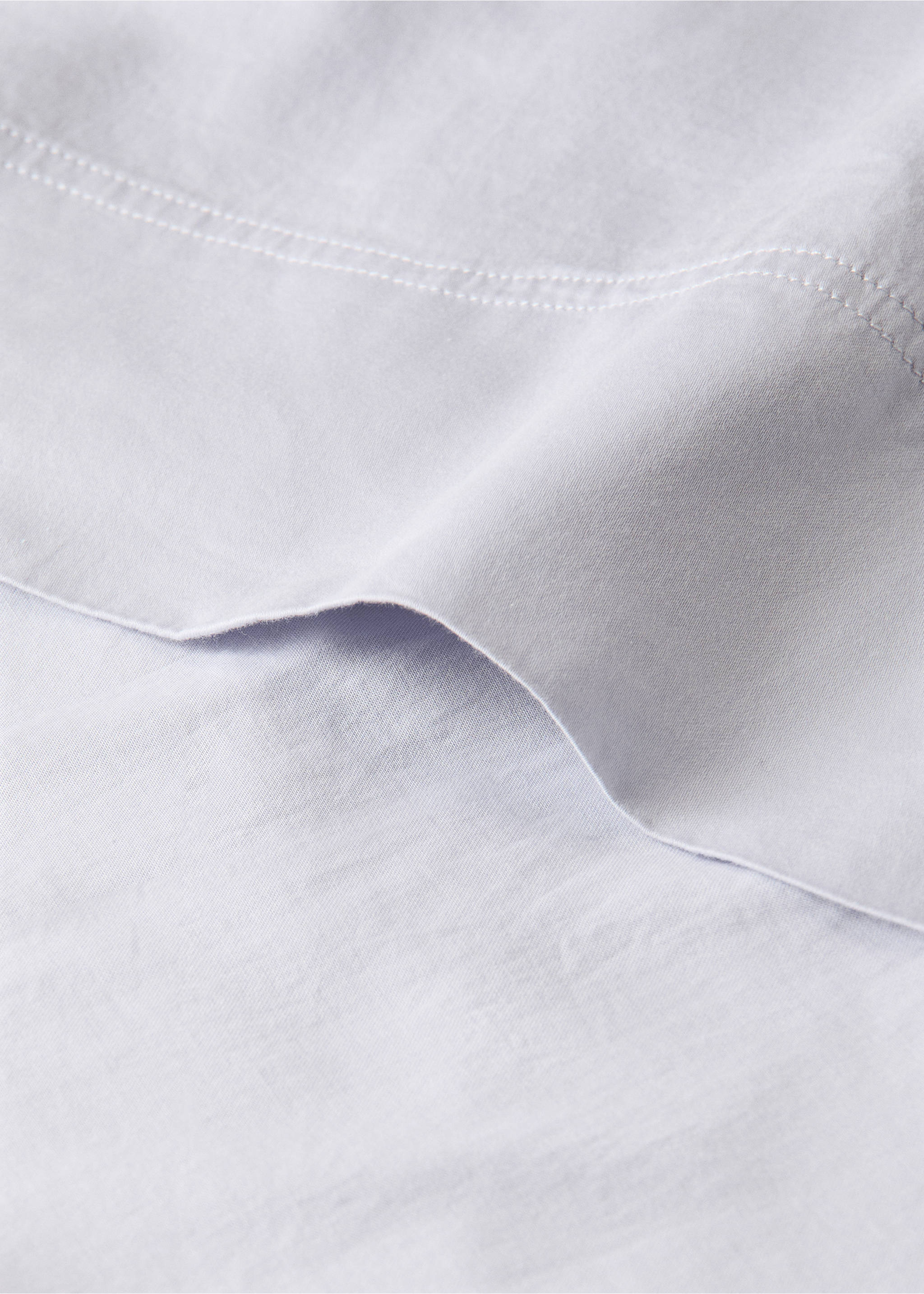 Drap plat en satin double surpiqûre Lit 90 cm - Détail de l'article 1, Violet clair/pastel. Ref: 27012935-00.