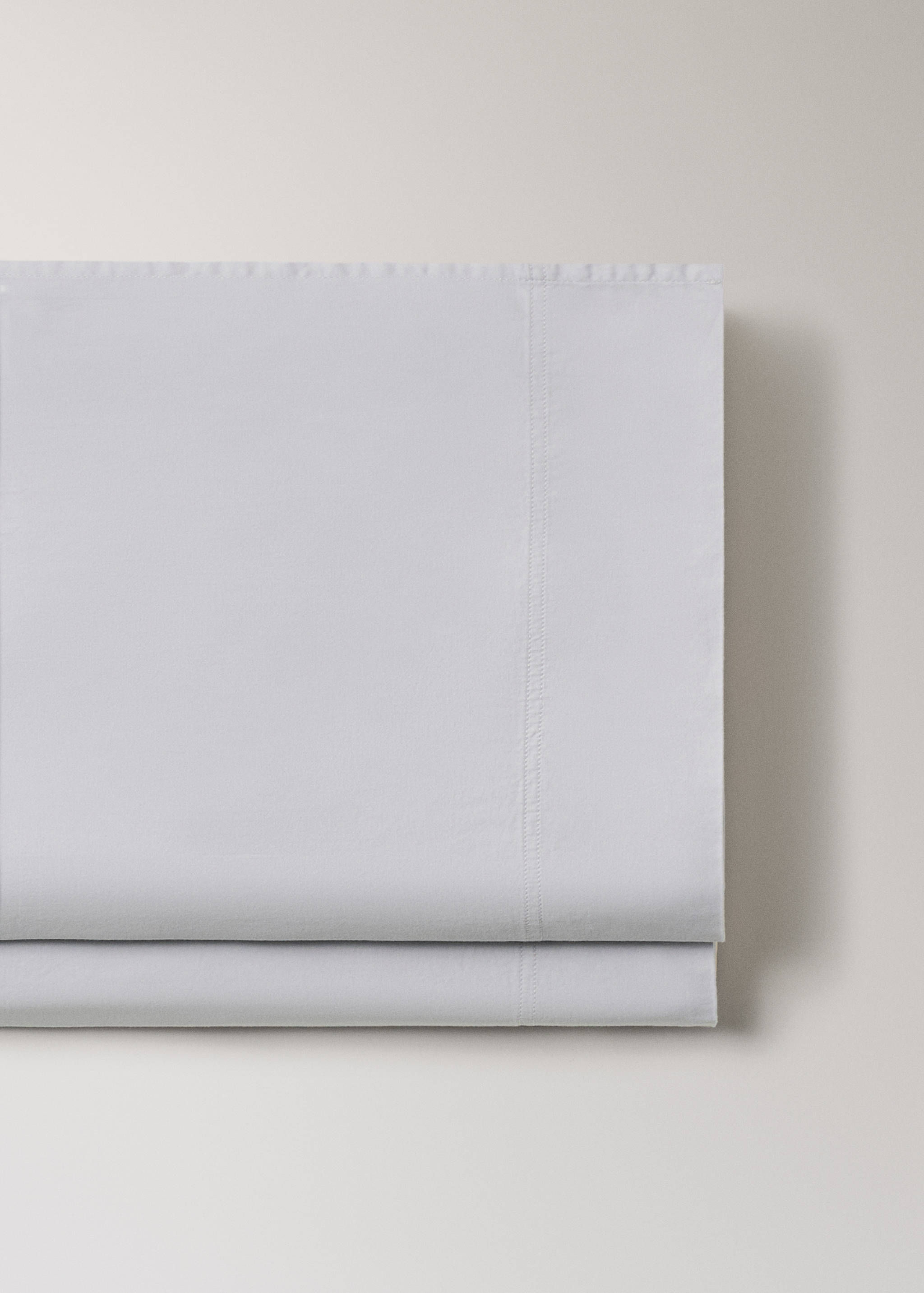 Double-stitched satin flat sheet for 90 cm bed - Details of the article 2