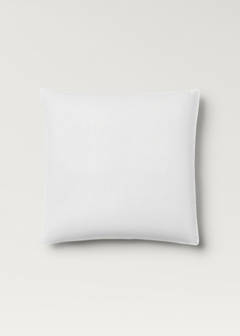 Two 500-thread count cotton percale pillowcases with rounded piping detail 60x60 cm — White 6