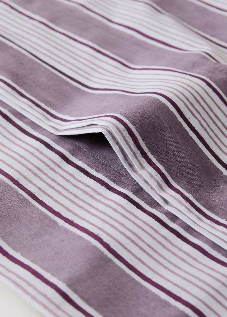 Watercolour Wide Stripe Pillow Cover 45x110 cm — Blackberry