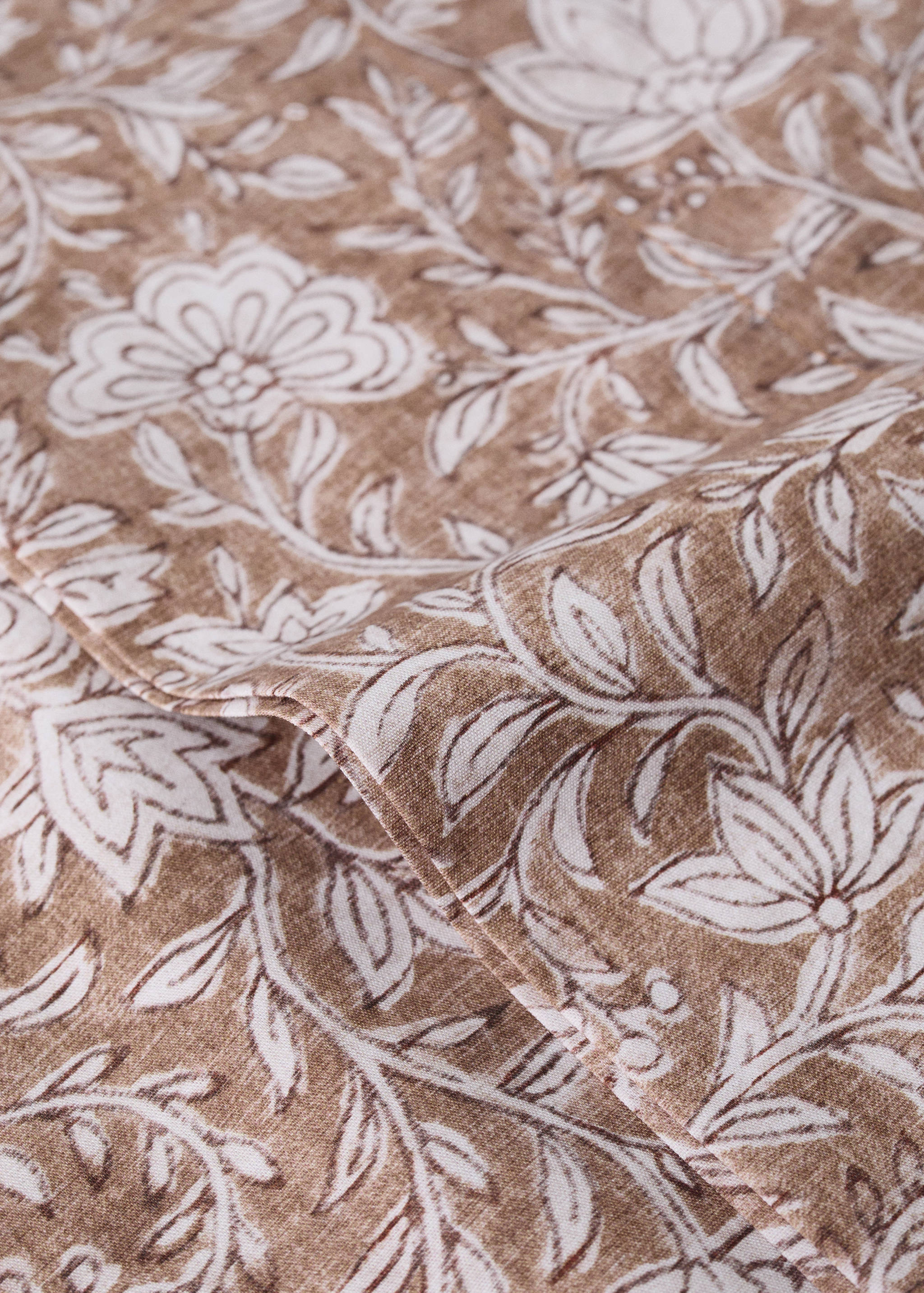 Percale cotton pillowcase with fine stripe print 45x110 cm - Details of the article 1