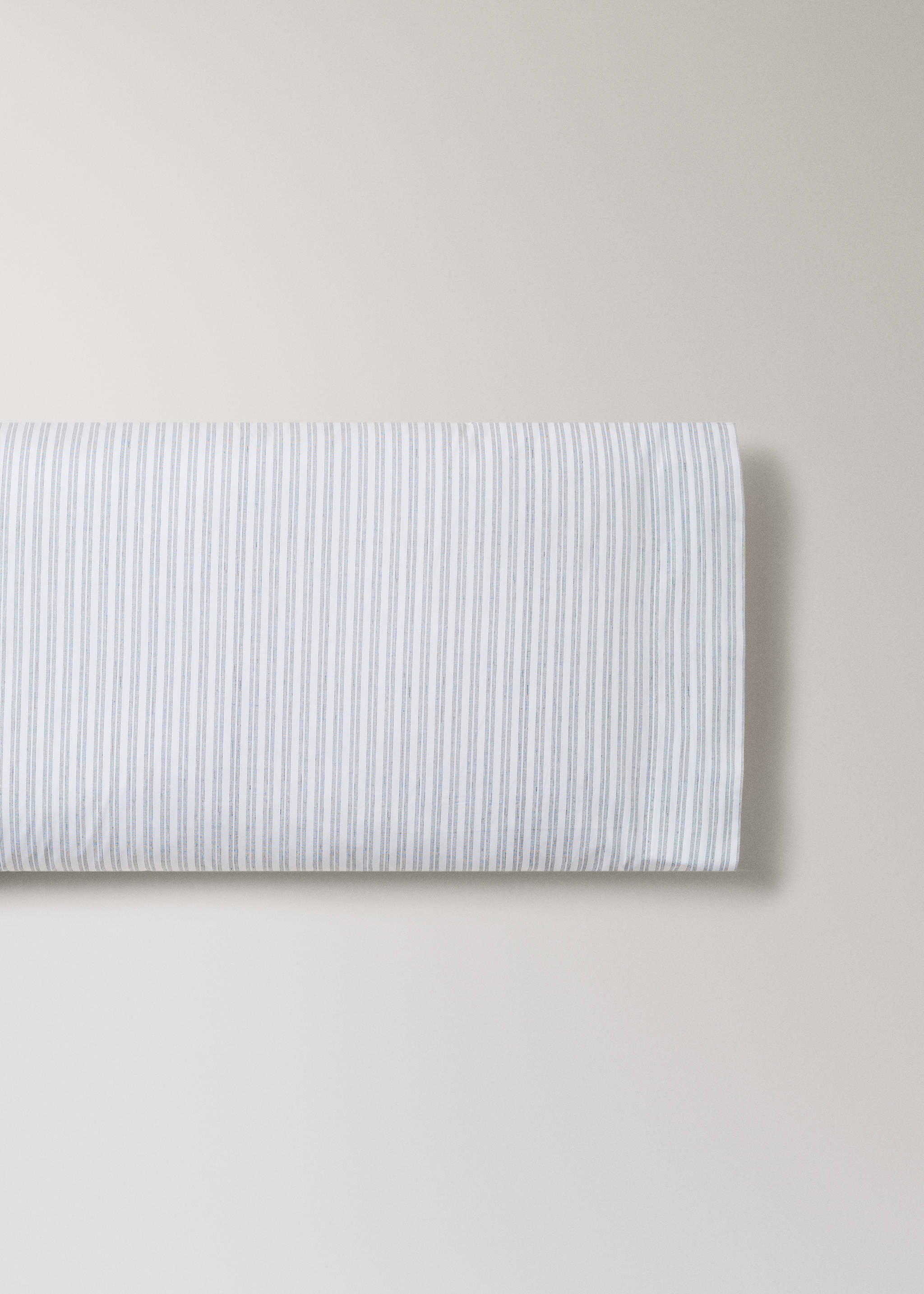 Taie d’oreiller coton percale rayures 45x110 cm - Article sans modèle